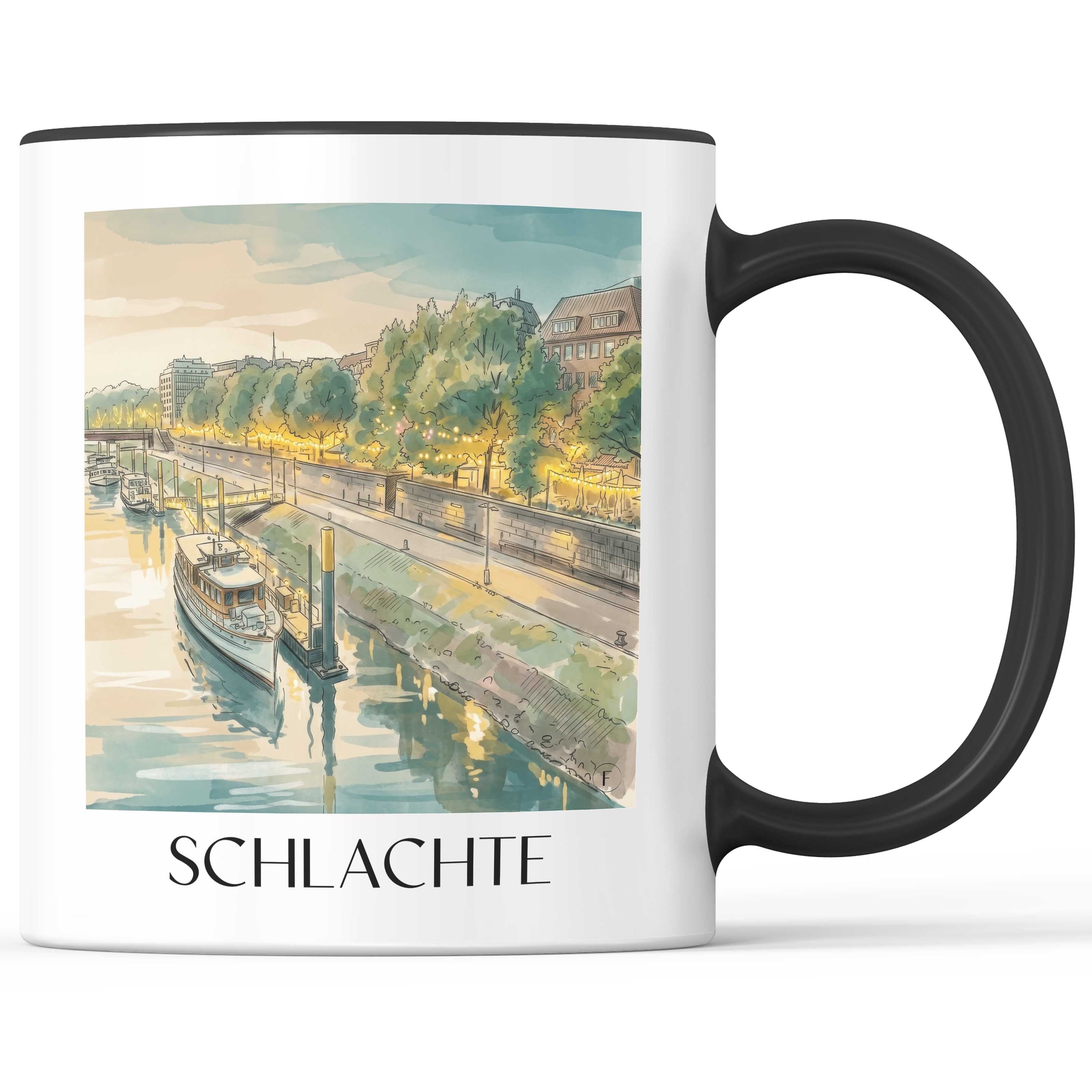 schlachte-bremen-deutschland-kaffeebecher-aquarell