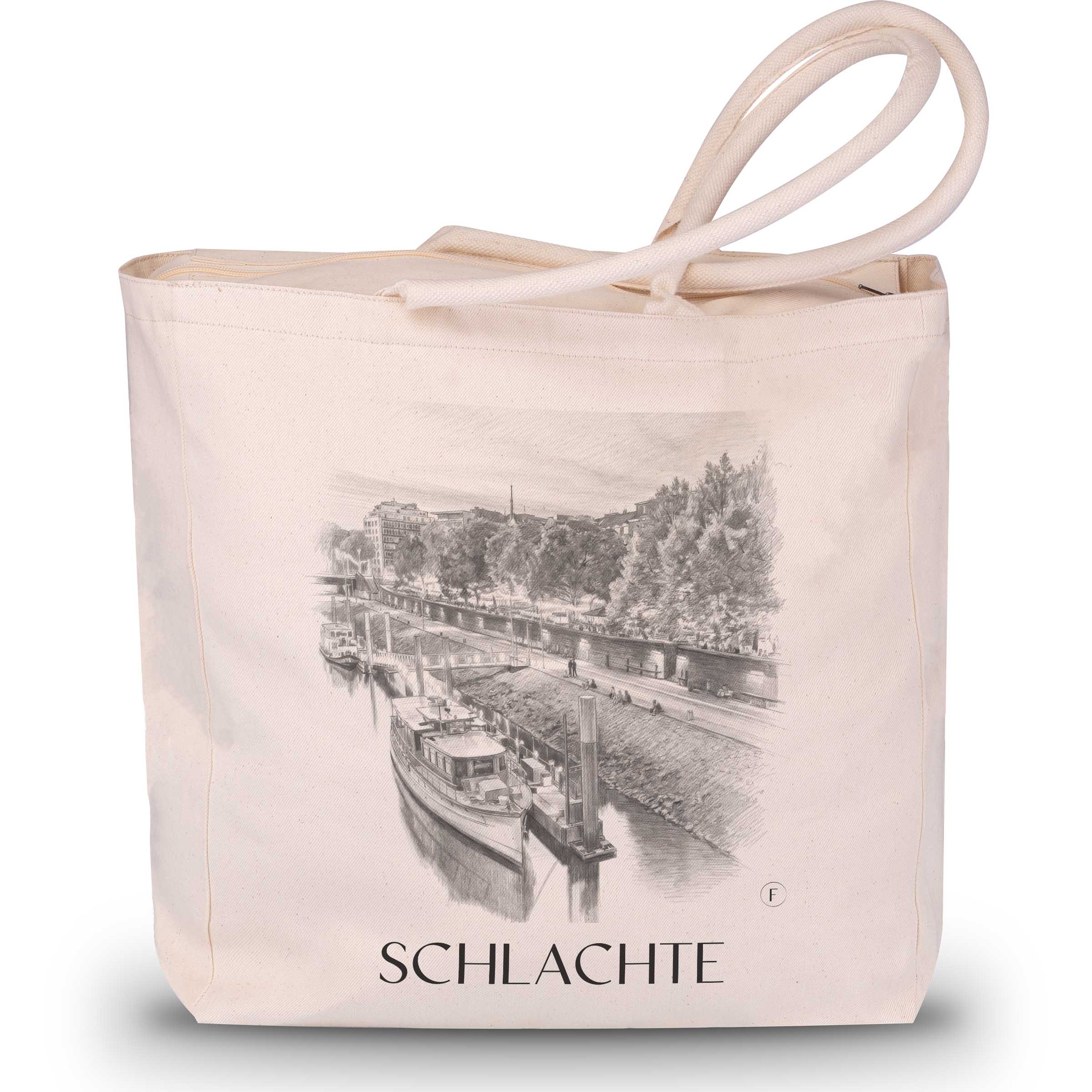 schlachte-bremen-deutschland-einkaufstasche-bleistift-zeichnung-drawing