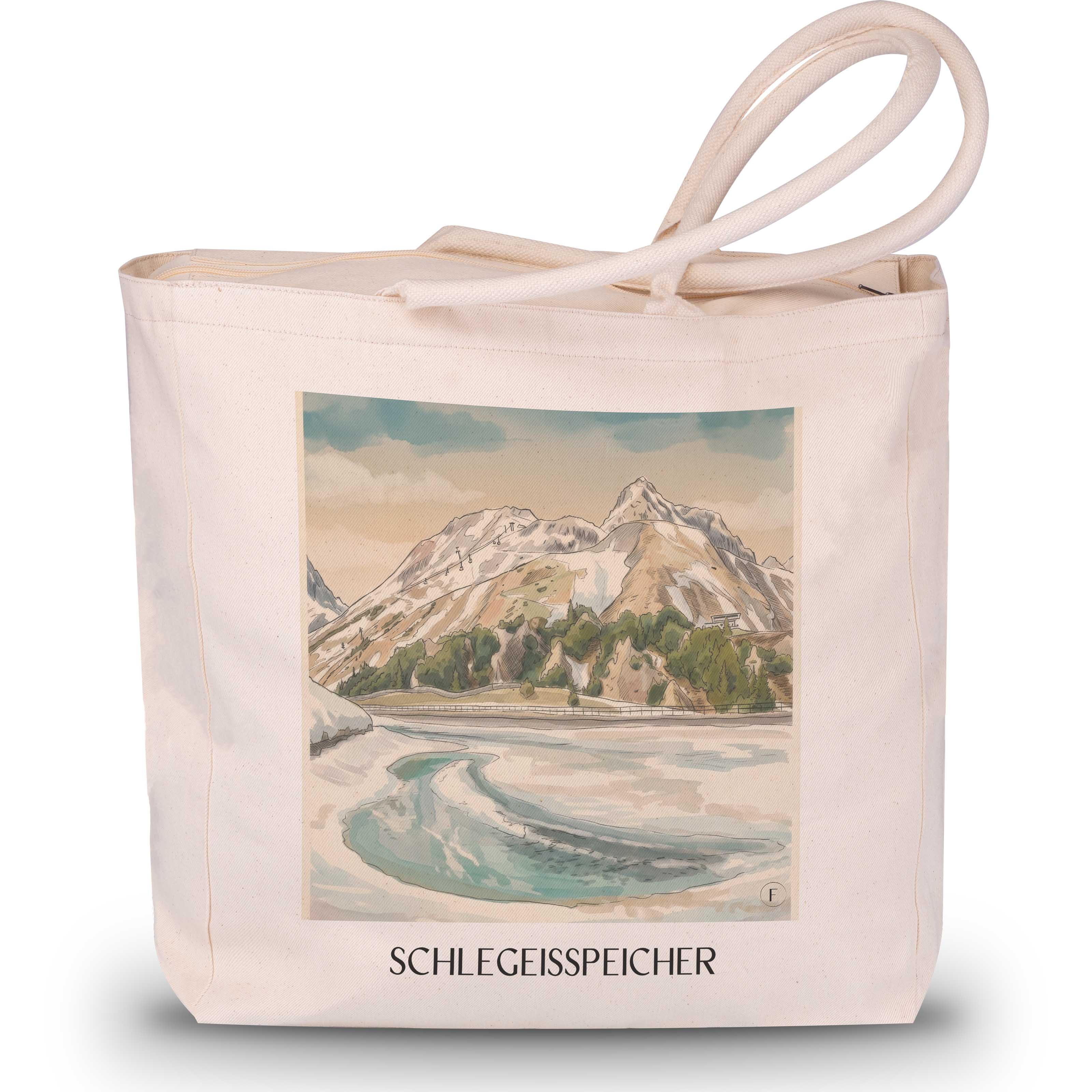 schlegeisspeicher-lech-am-arlberg-österreich-und-österreich-einkaufstasche-aquarell