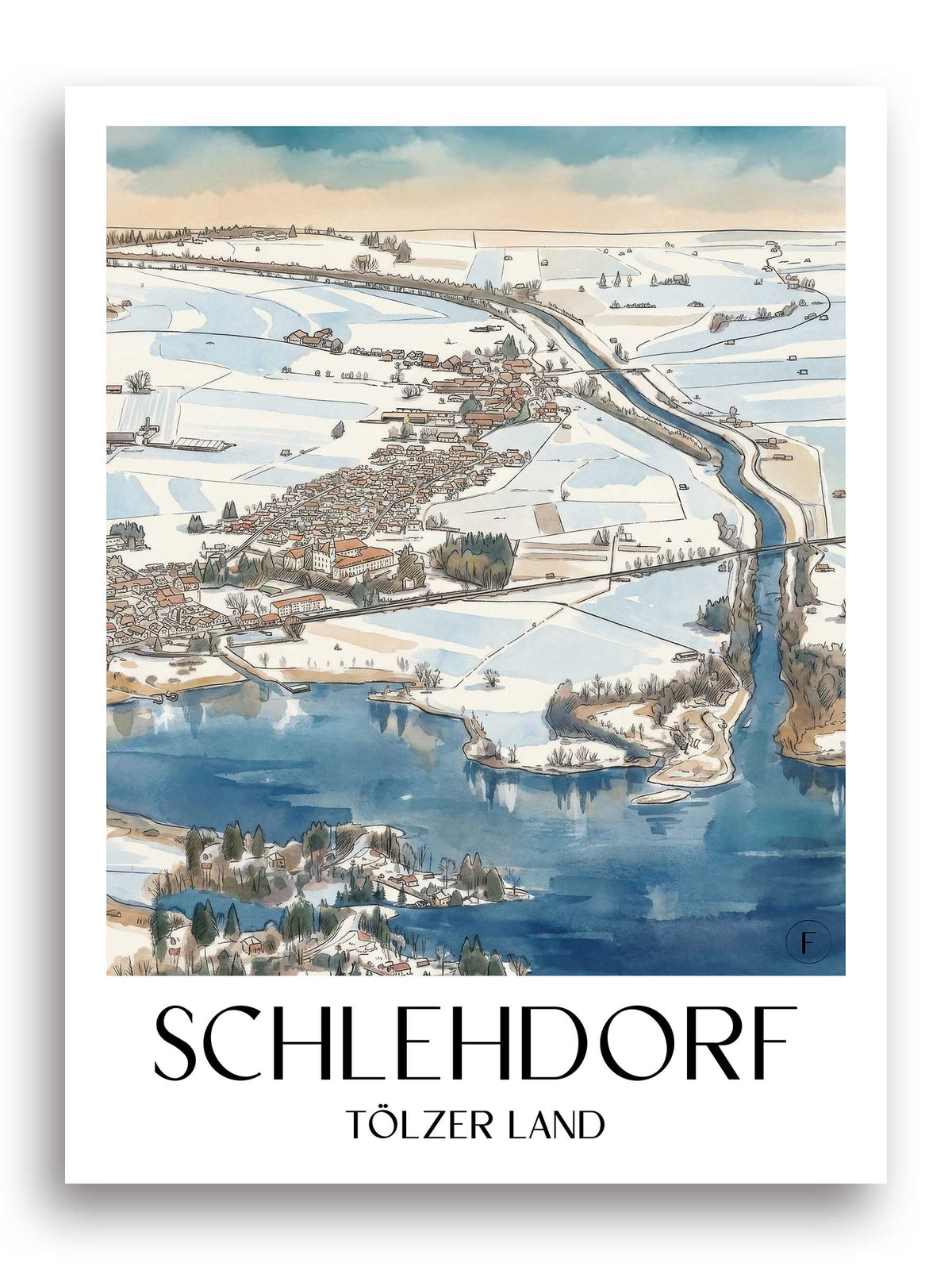 schlehdorf-tölzer-land-deutschland-poster-aquarell