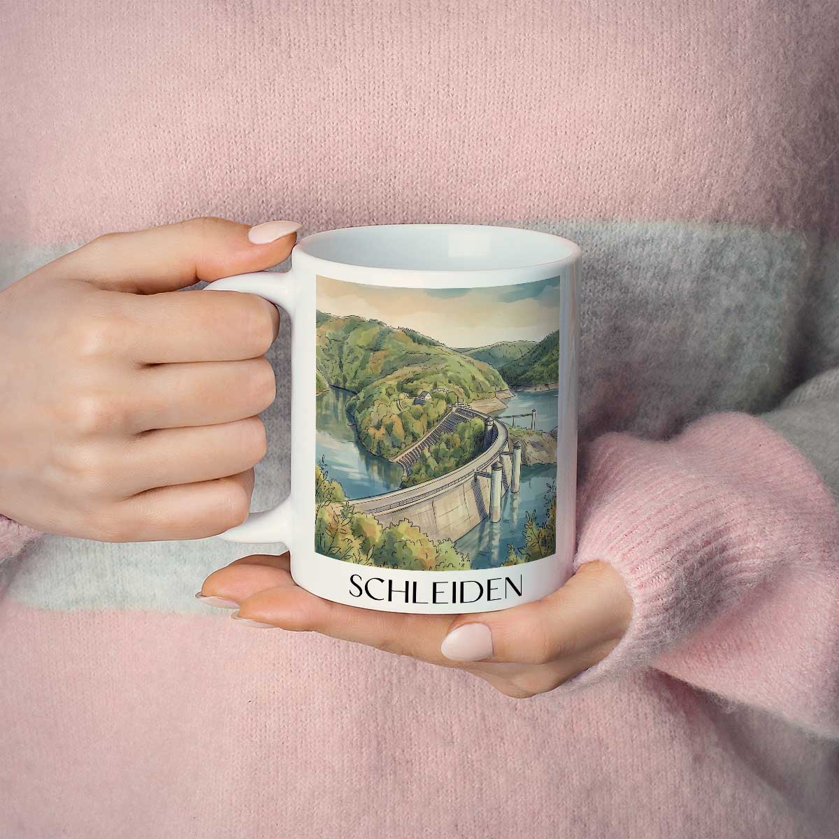 schleiden-eifel-deutschland-kaffeebecher-aquarell