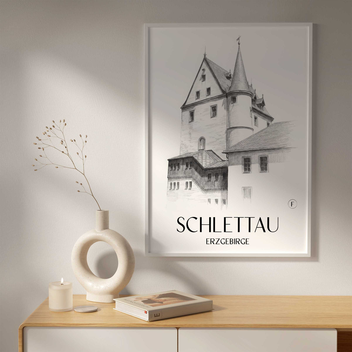 schlettau-erzgebirge-deutschland-poster-bleistift-zeichnung-drawing