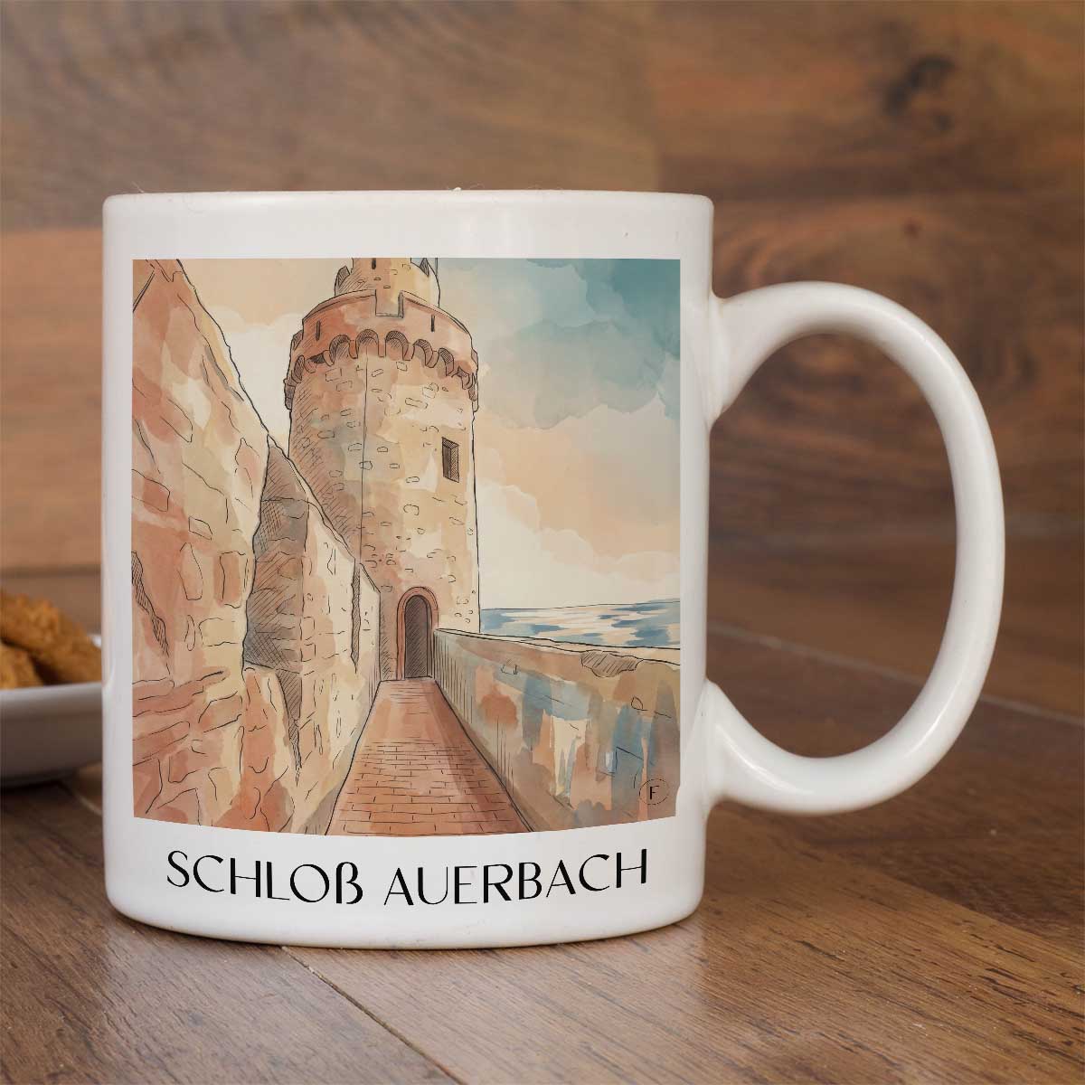 schloß-auerbach-bensheim-deutschland-kaffeebecher-aquarell