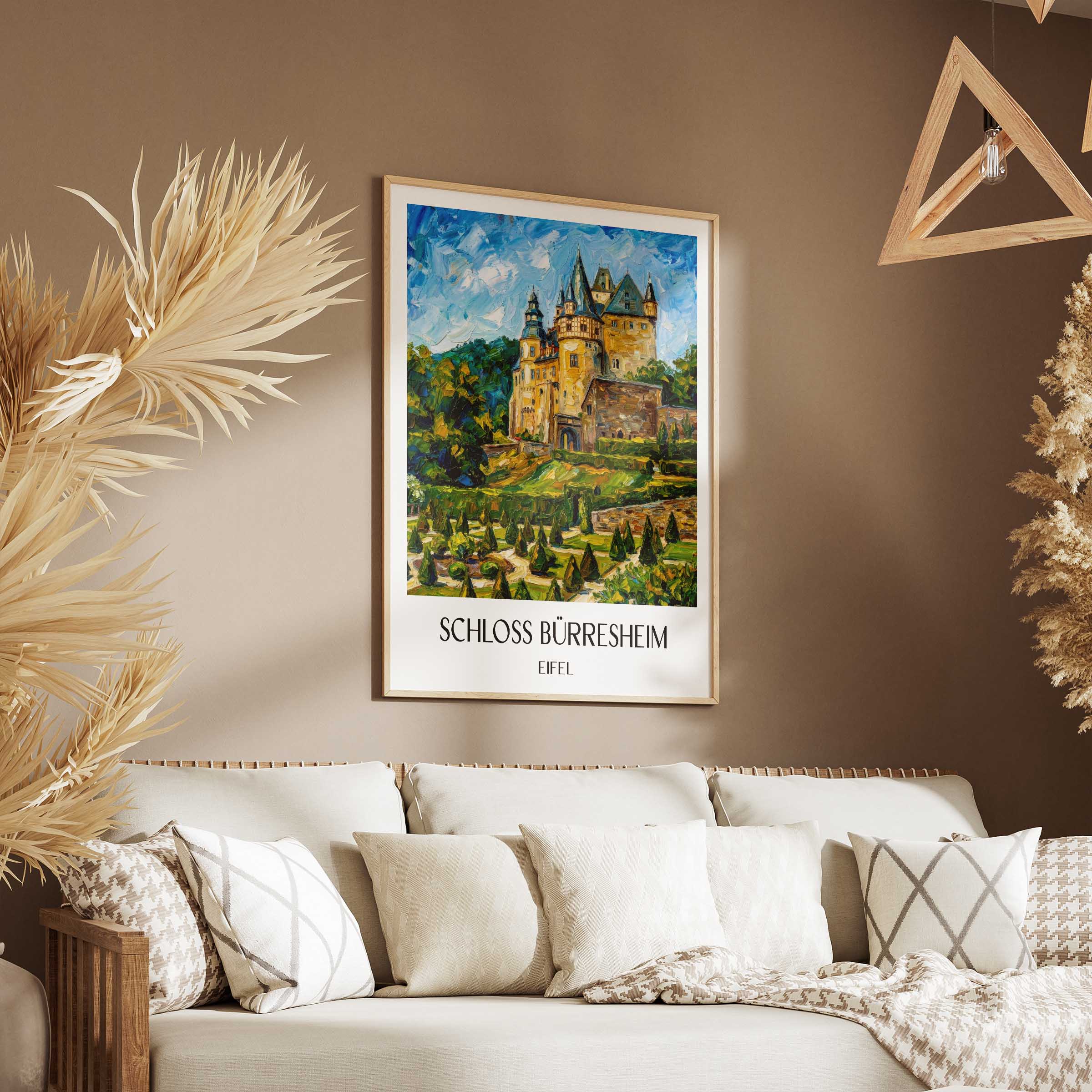 schloss-bürresheim-eifel-deutschland-poster-oil-painting-oelgemaelde