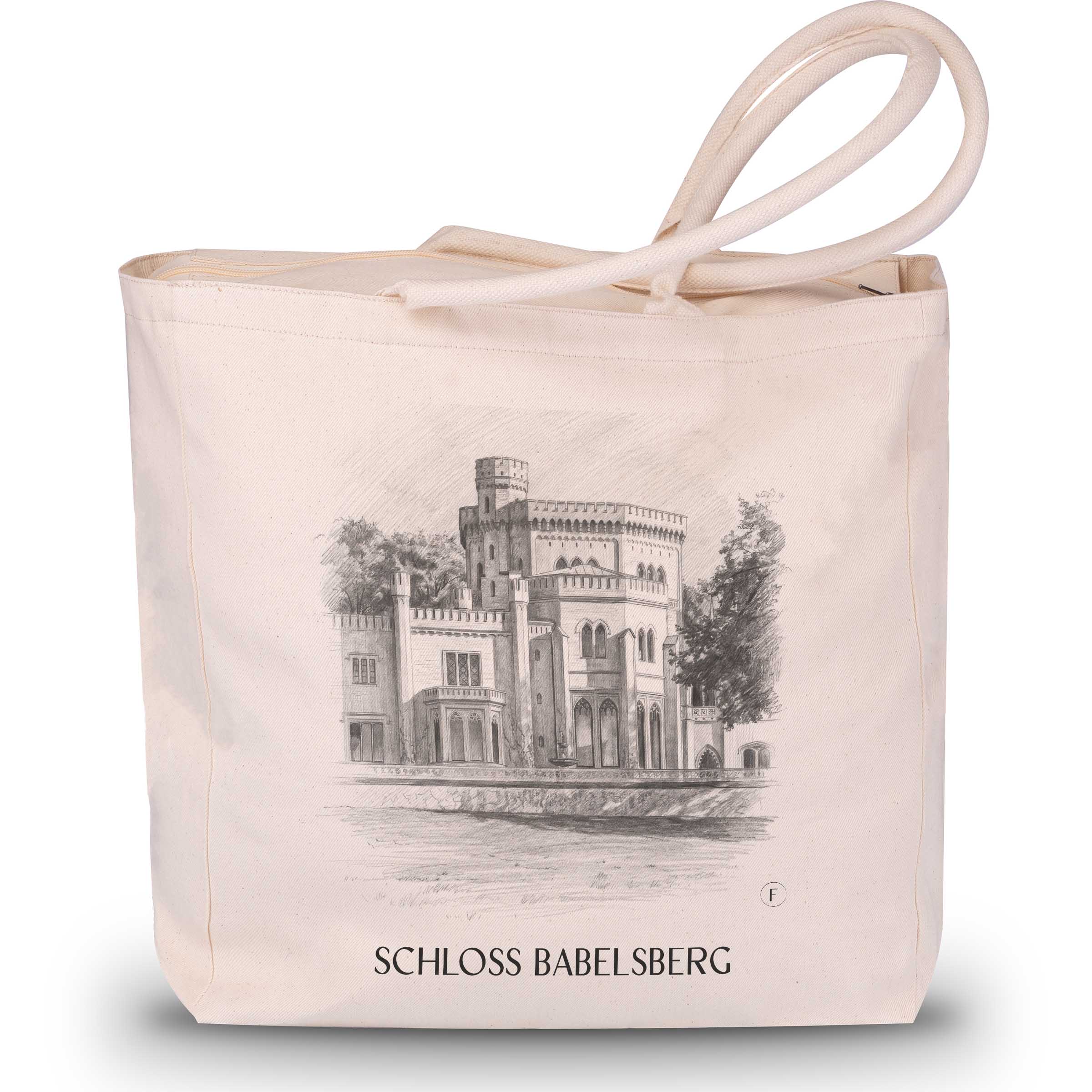 schloss-babelsberg-potsdam-deutschland-einkaufstasche-bleistift-zeichnung-drawing