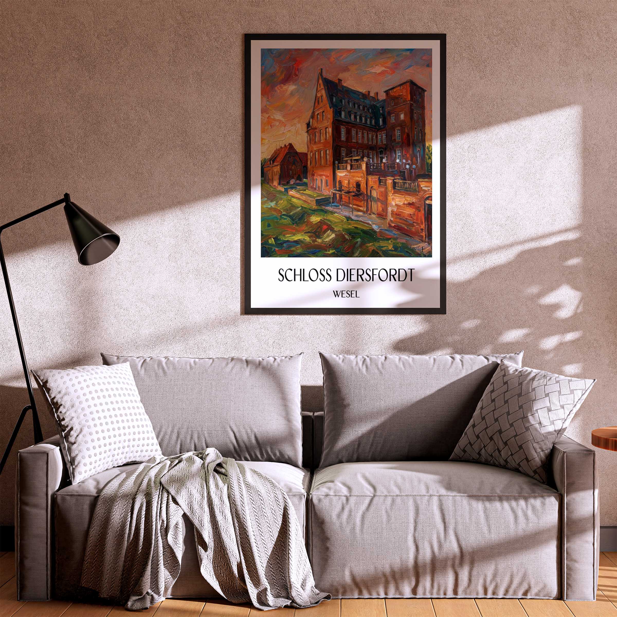 schloss-diersfordt-wesel-deutschland-poster-oil-painting-oelgemaelde