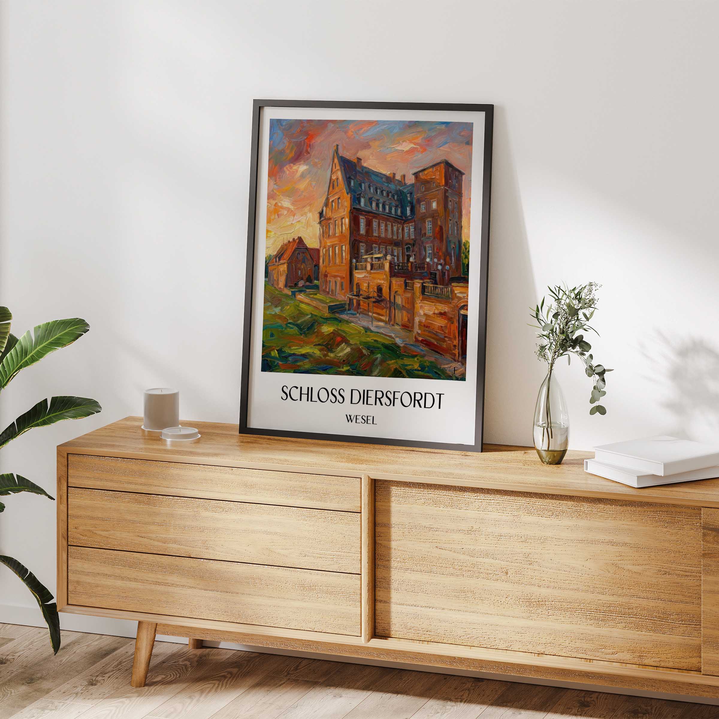 schloss-diersfordt-wesel-deutschland-poster-oil-painting-oelgemaelde