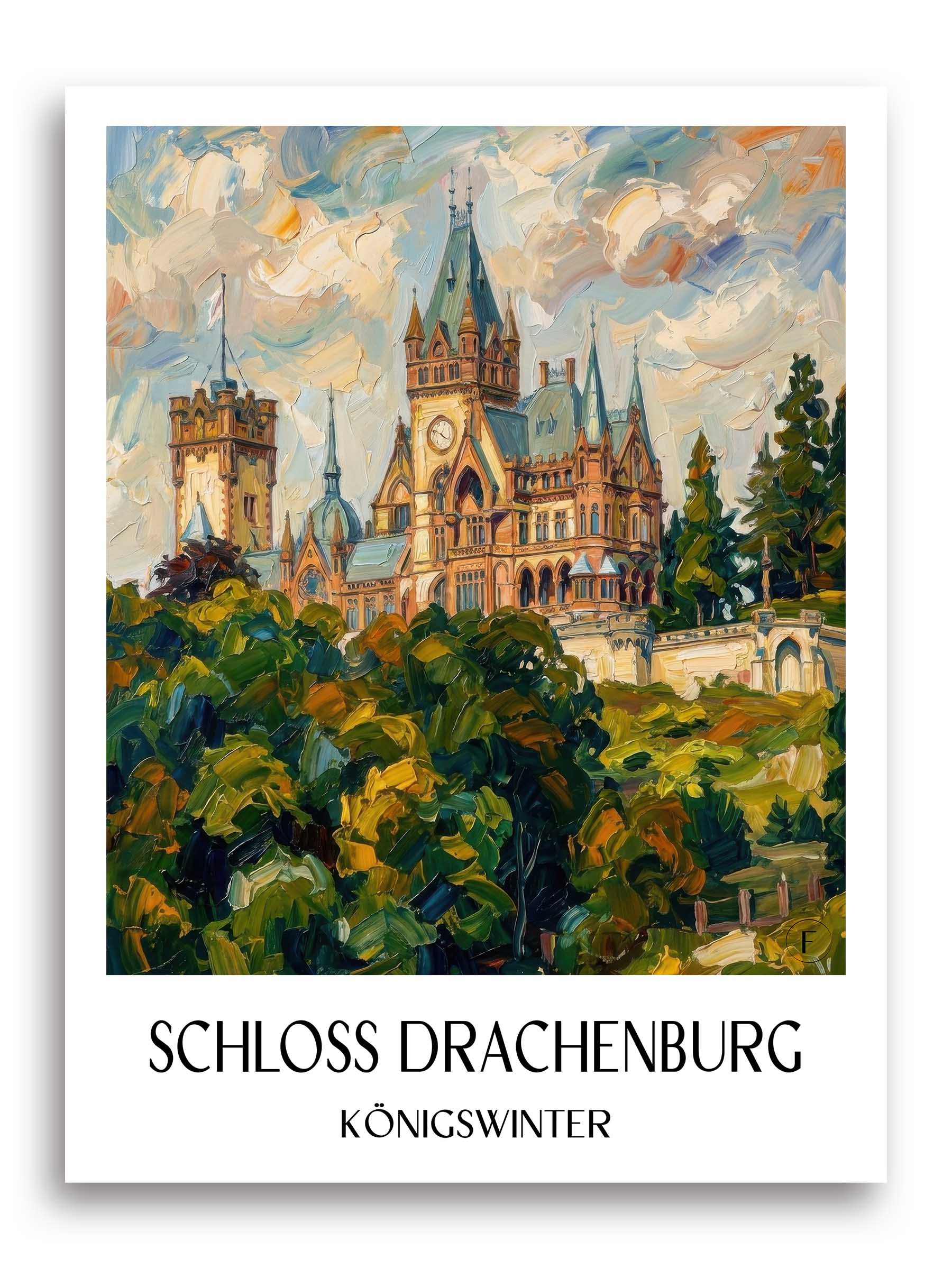 schloss-drachenburg-königswinter-deutschland-poster-oil-painting-oelgemaelde
