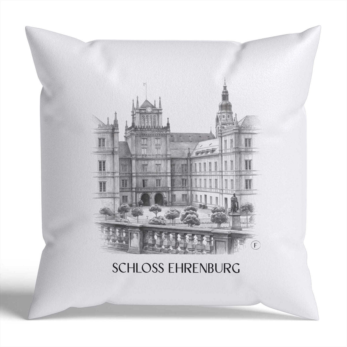 schloss-ehrenburg-coburg-deutschland-kissenbezug-bleistift-zeichnung-drawing