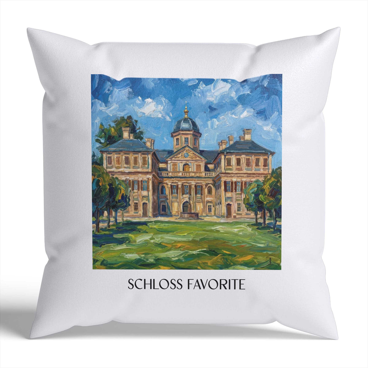 schloss-favorite-rastatt-deutschland-kissenbezug-oil-painting-oelgemaelde