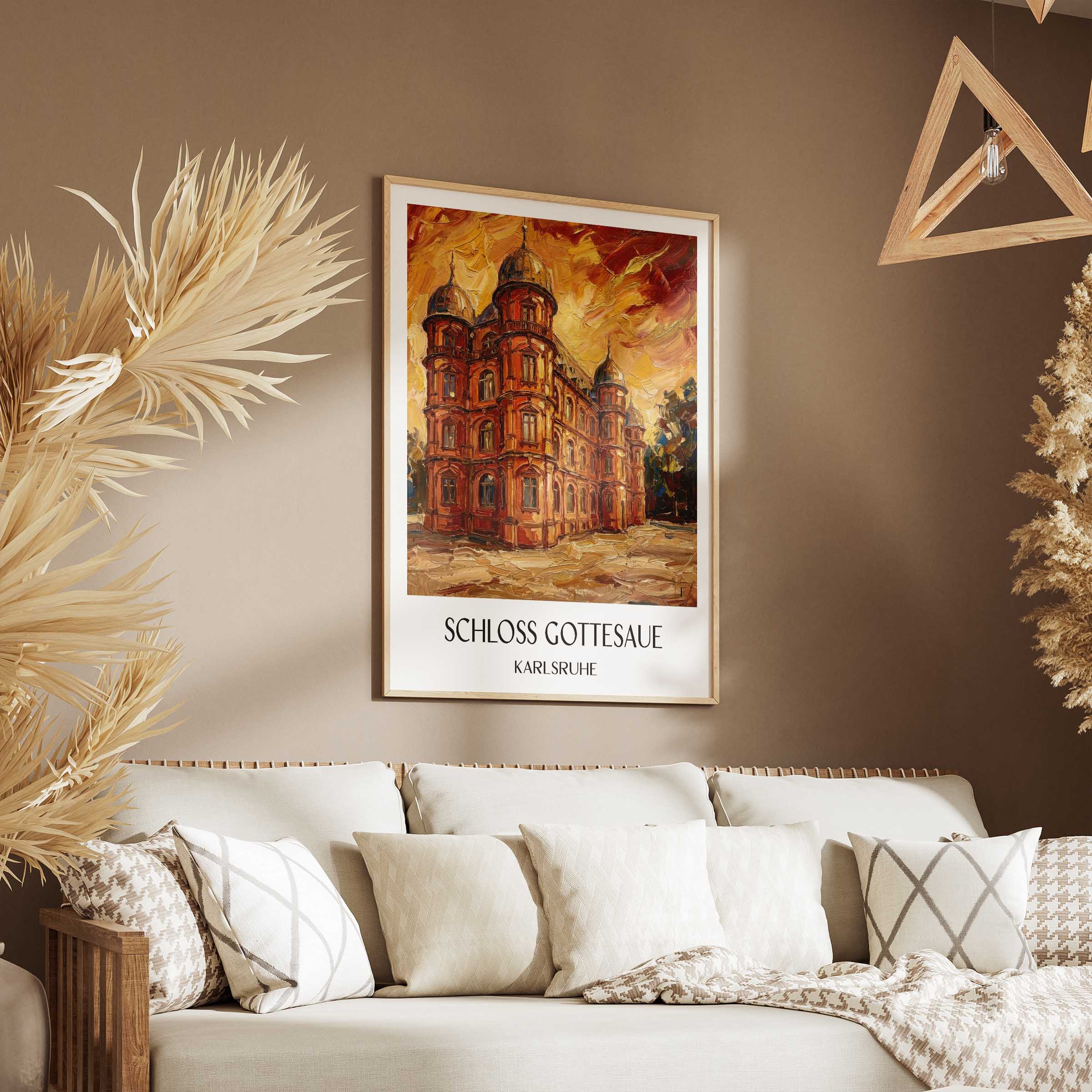 schloss-gottesaue-karlsruhe-deutschland-poster-oil-painting-oelgemaelde