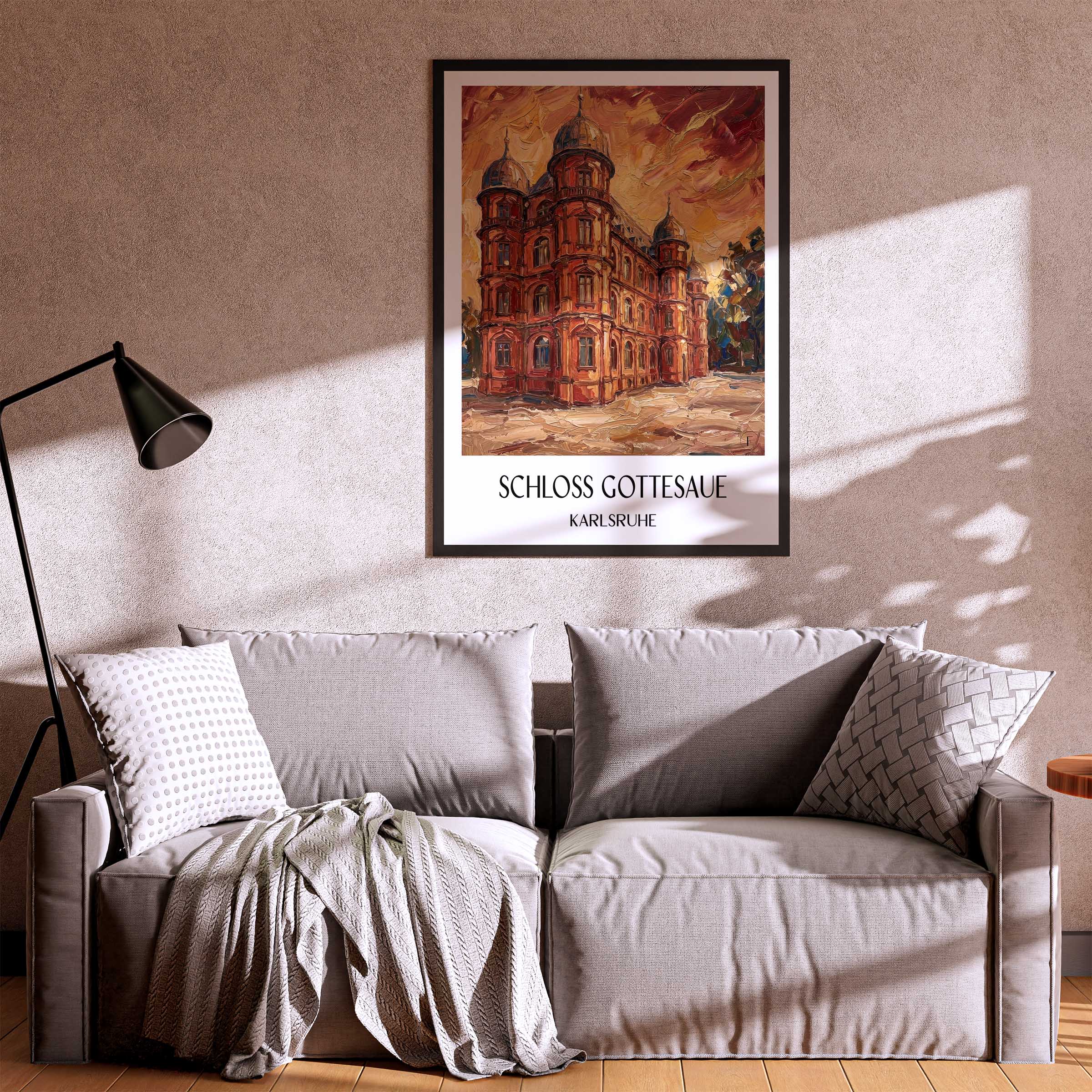 schloss-gottesaue-karlsruhe-deutschland-poster-oil-painting-oelgemaelde