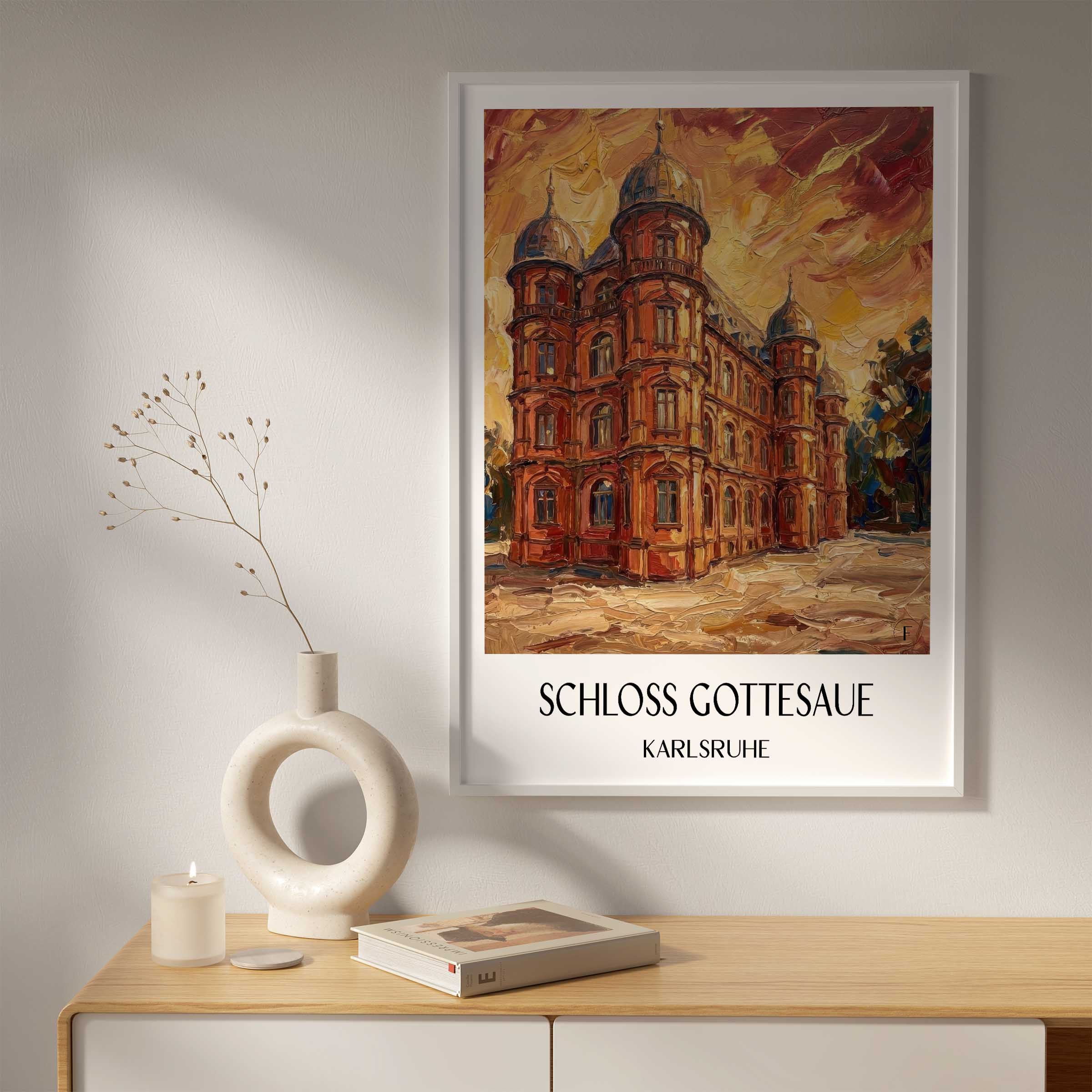 schloss-gottesaue-karlsruhe-deutschland-poster-oil-painting-oelgemaelde