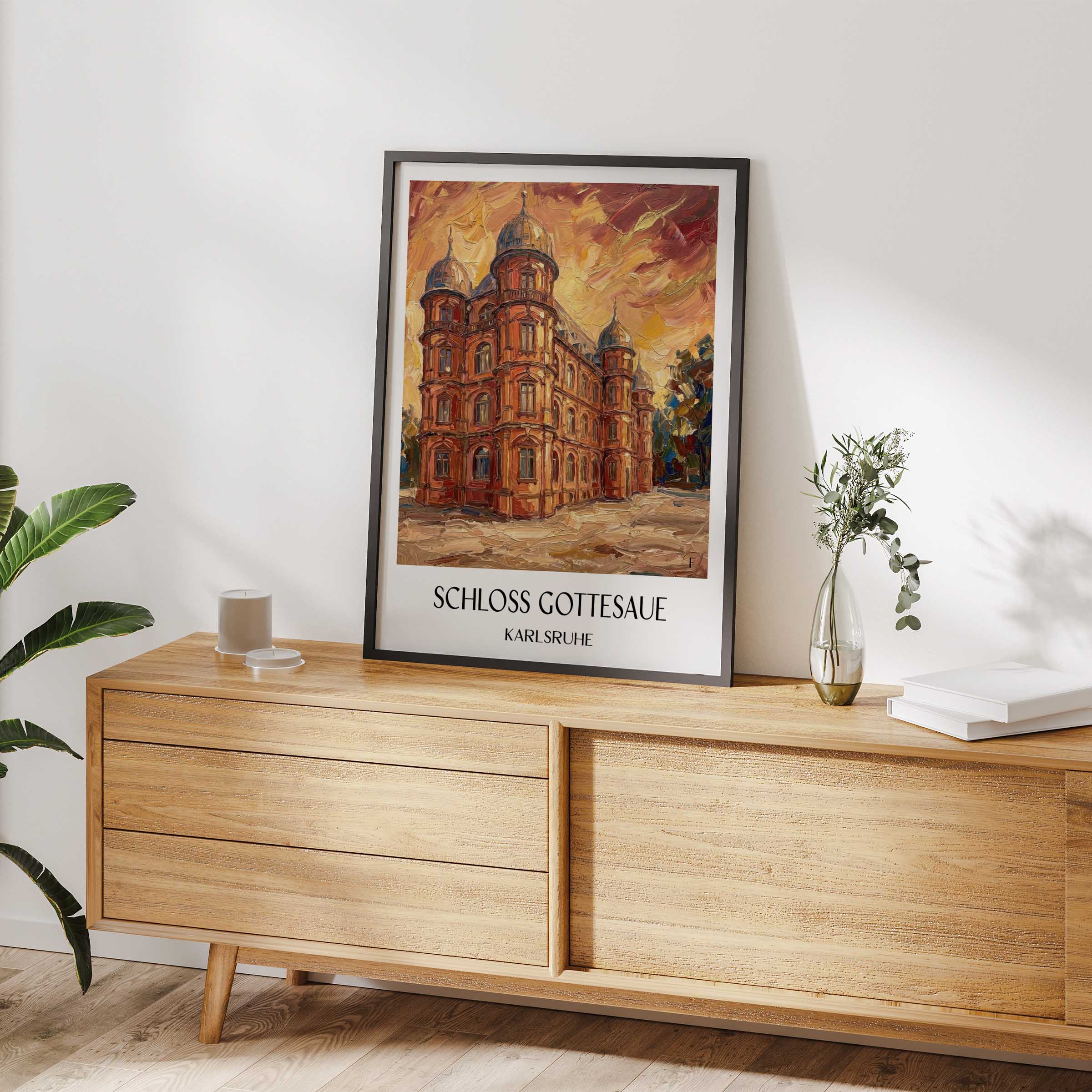 schloss-gottesaue-karlsruhe-deutschland-poster-oil-painting-oelgemaelde