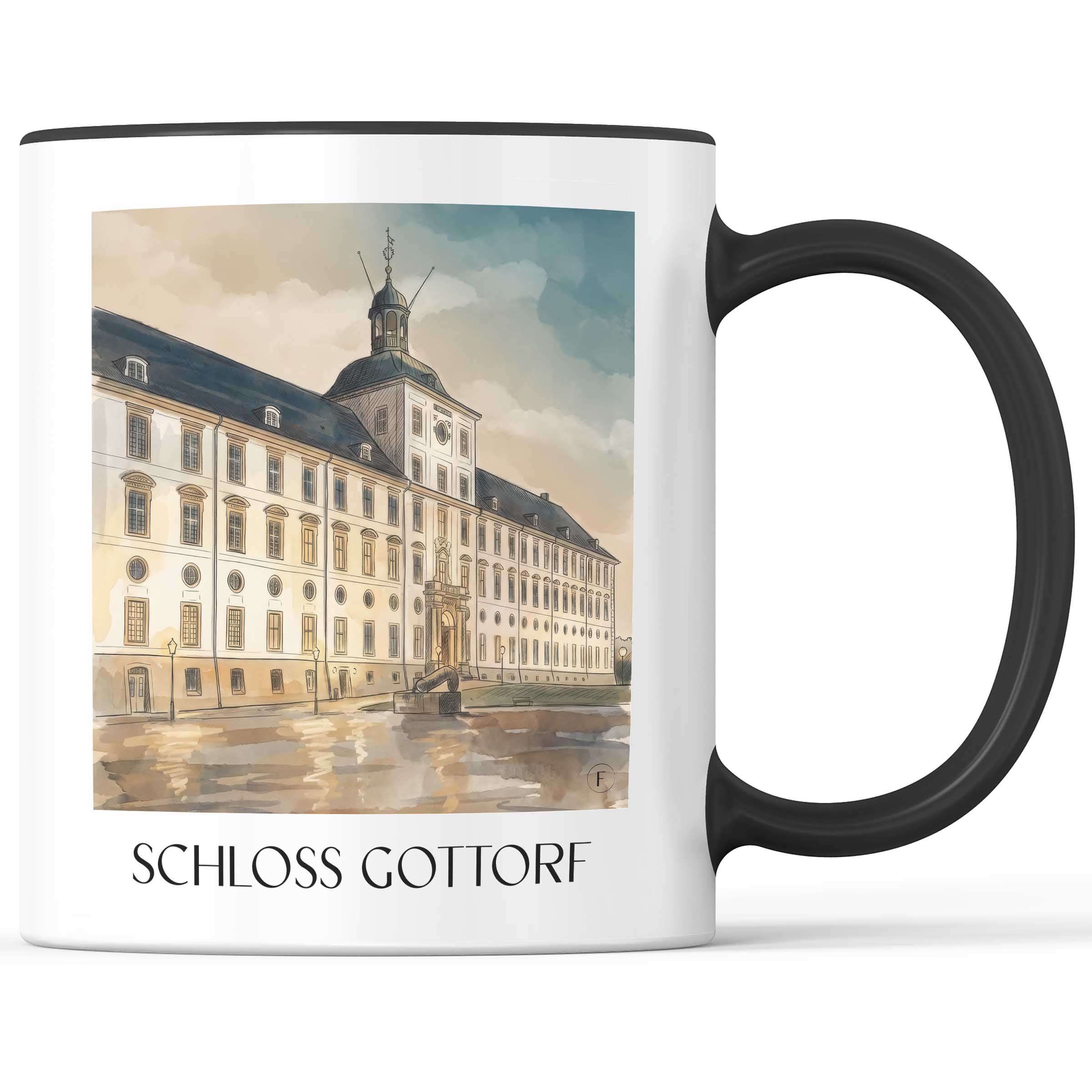 schloss-gottorf-schleswig-deutschland-kaffeebecher-aquarell