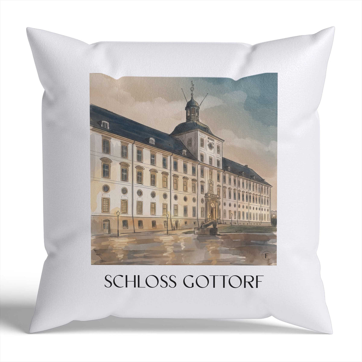 schloss-gottorf-schleswig-deutschland-kissenbezug-aquarell