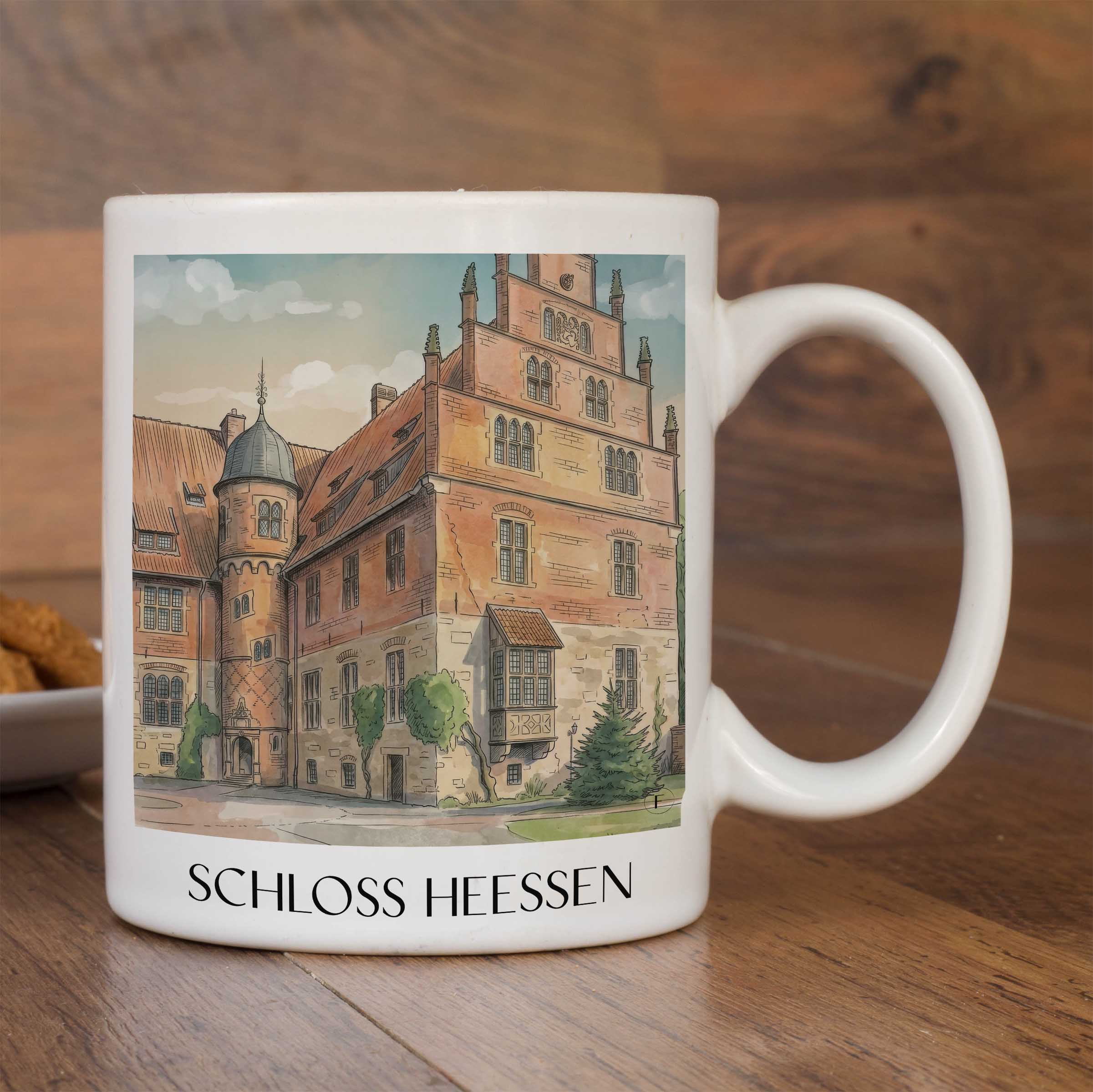 schloss-heessen-hamm-deutschland-kaffeebecher-aquarell