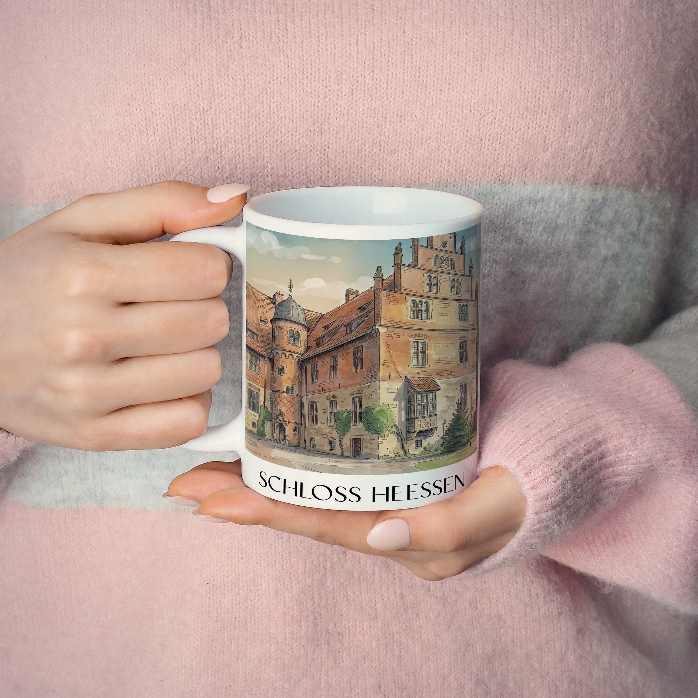 schloss-heessen-hamm-deutschland-kaffeebecher-aquarell