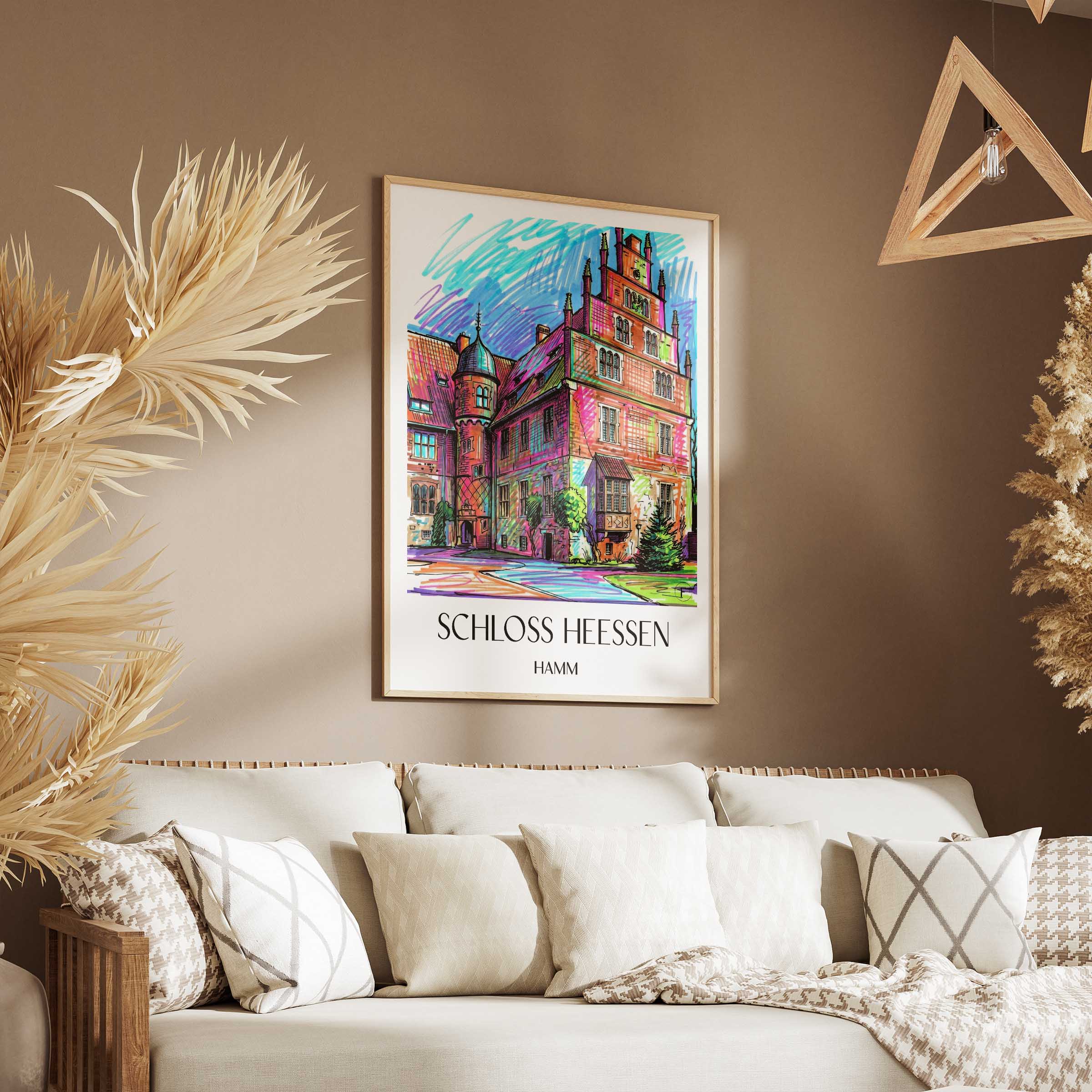 schloss-heessen-hamm-deutschland-poster-graffiti