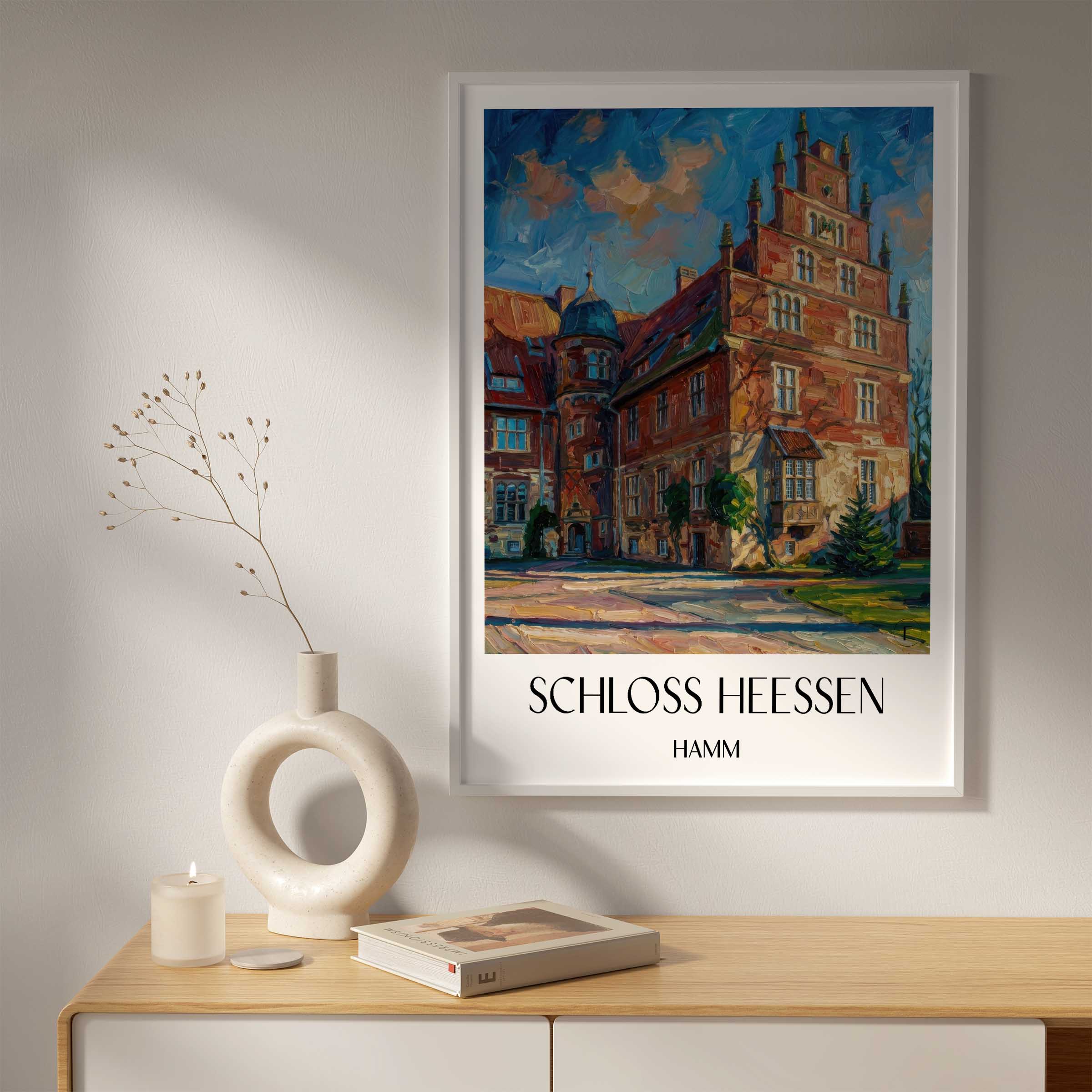 schloss-heessen-hamm-deutschland-poster-oil-painting-oelgemaelde