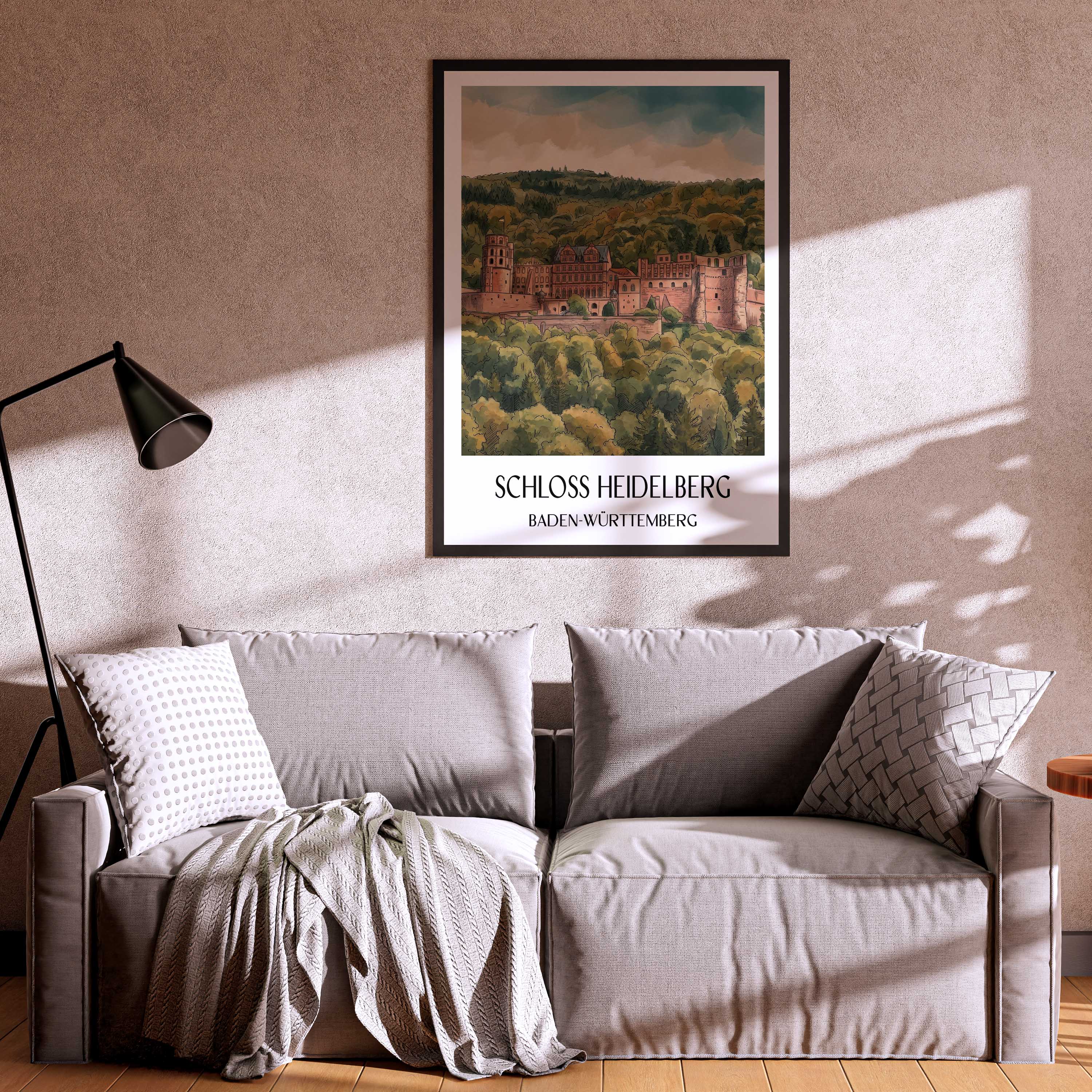 schloss-heidelberg-baden-württemberg-deutschland-poster-aquarell
