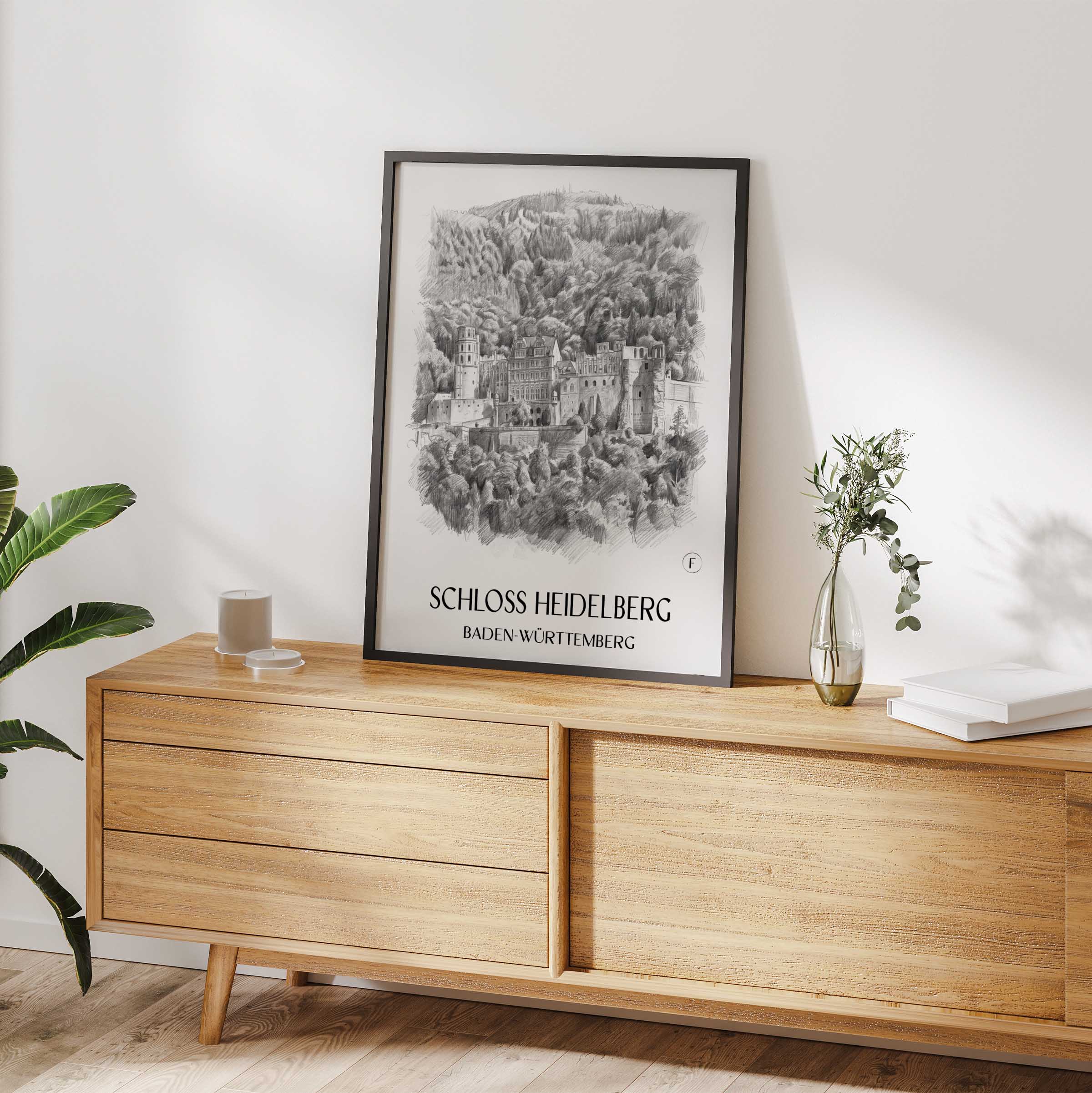 schloss-heidelberg-baden-württemberg-deutschland-poster-bleistift-zeichnung-drawing