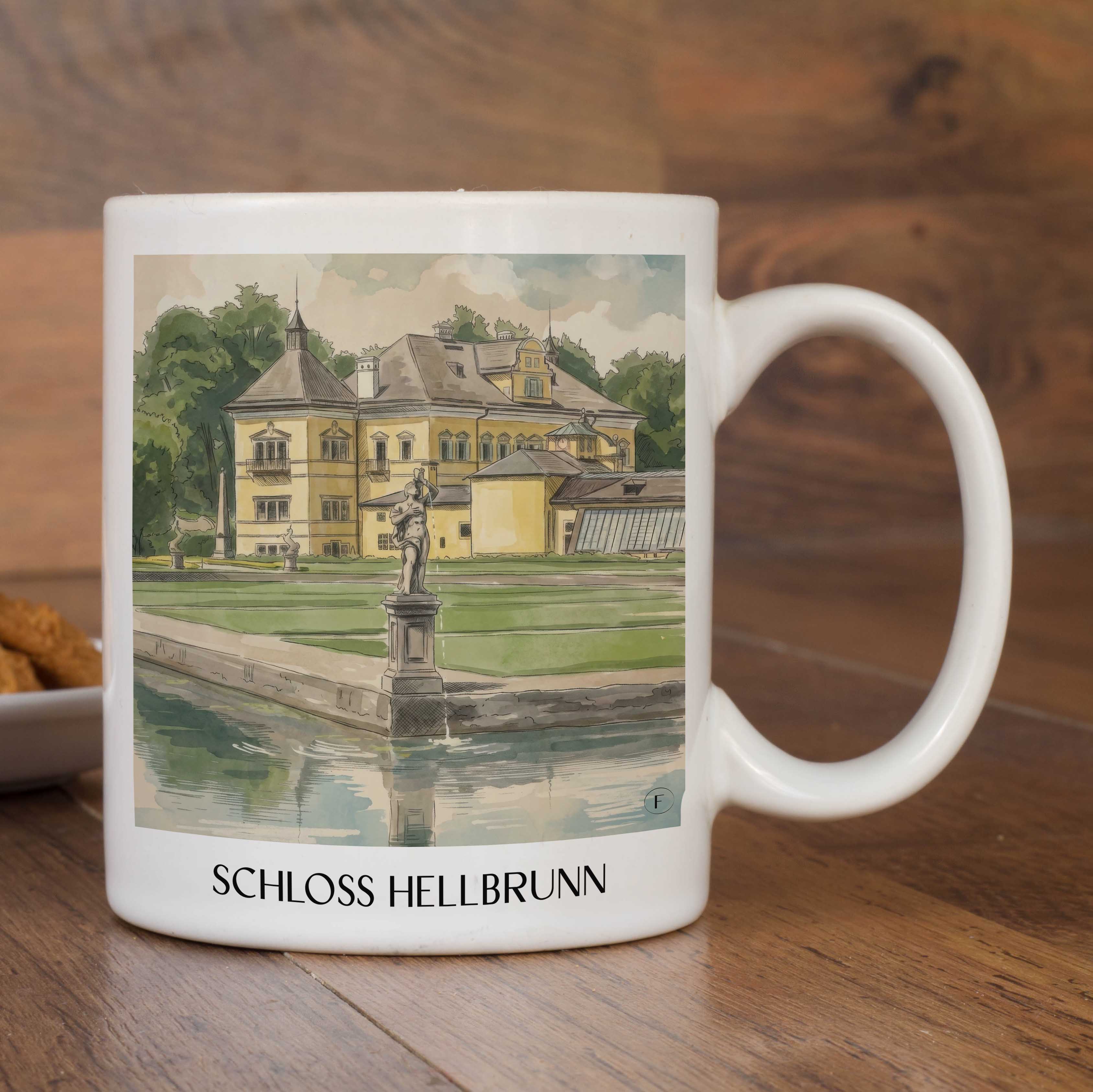 schloss-hellbrunn-salzburg-österreich-kaffeebecher-aquarell