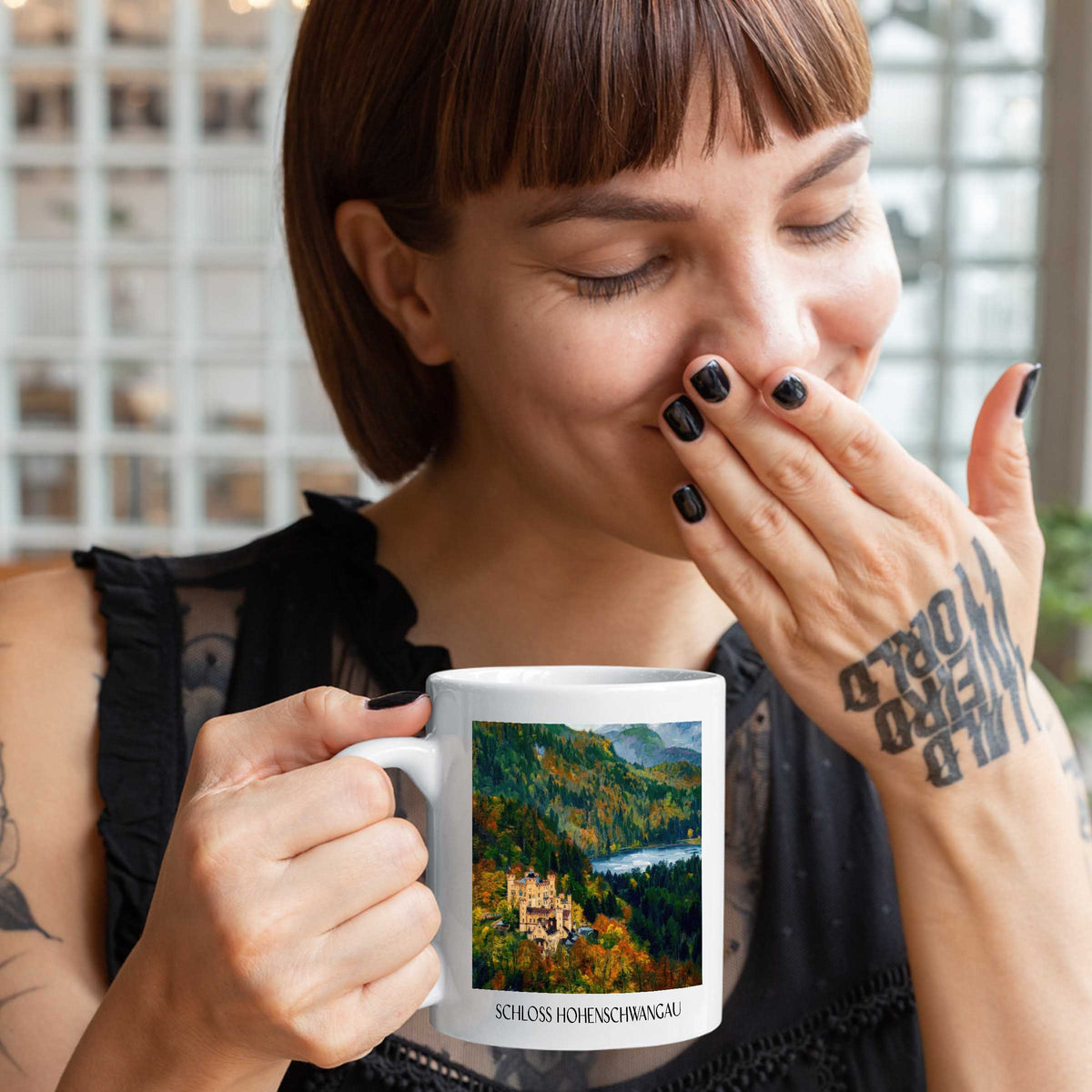 schloss-hohenschwangau-ostallgäu-deutschland-kaffeebecher-oil-painting-oelgemaelde
