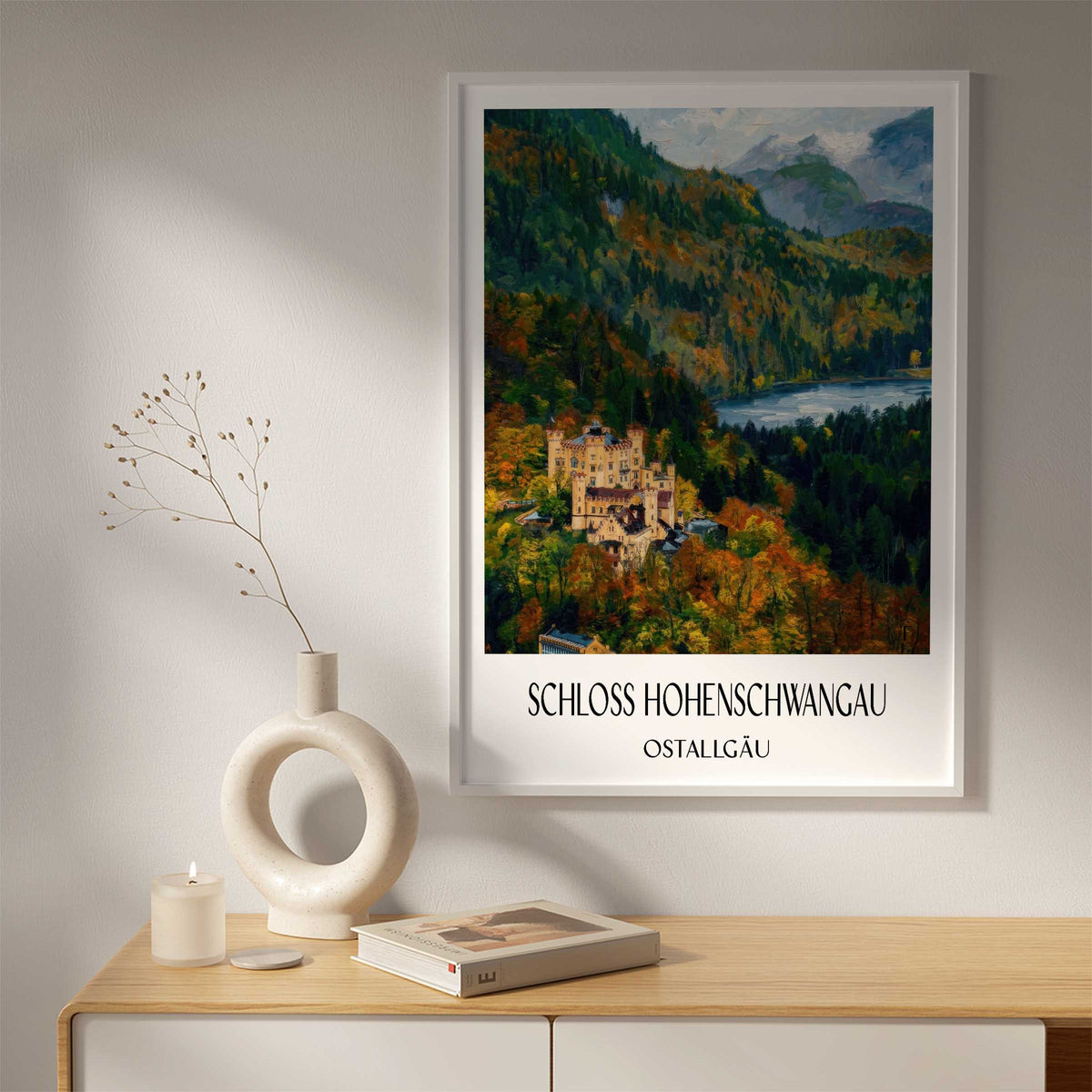 schloss-hohenschwangau-ostallgäu-deutschland-poster-oil-painting-oelgemaelde