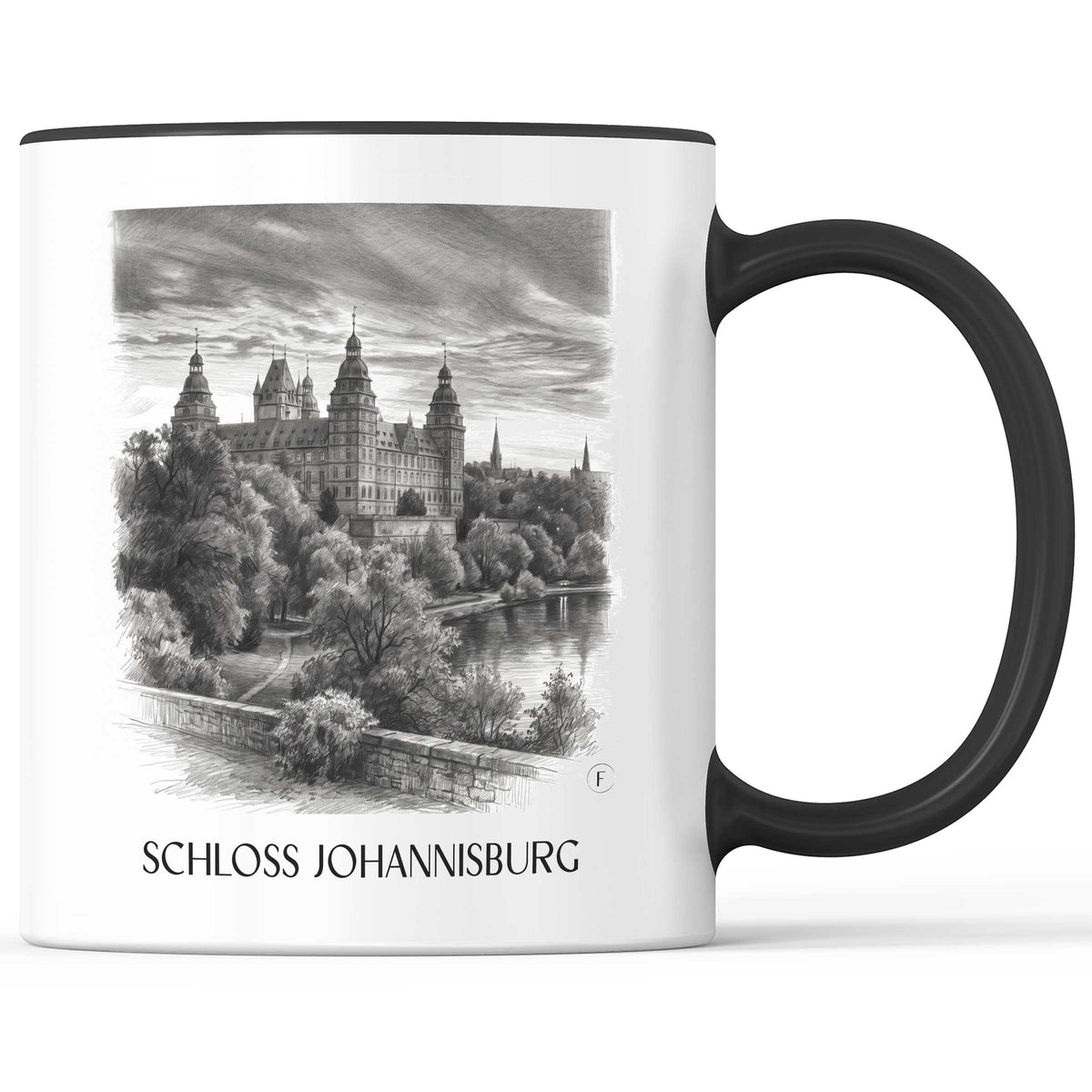 schloss-johannisburg-aschaffenburg-deutschland-kaffeebecher-bleistift-zeichnung-drawing