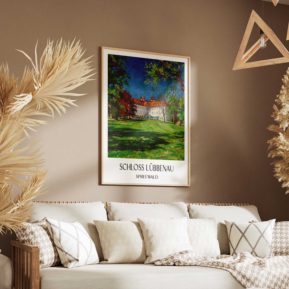 schloss-lübbenau-spreewald-deutschland-poster-oil-painting-oelgemaelde