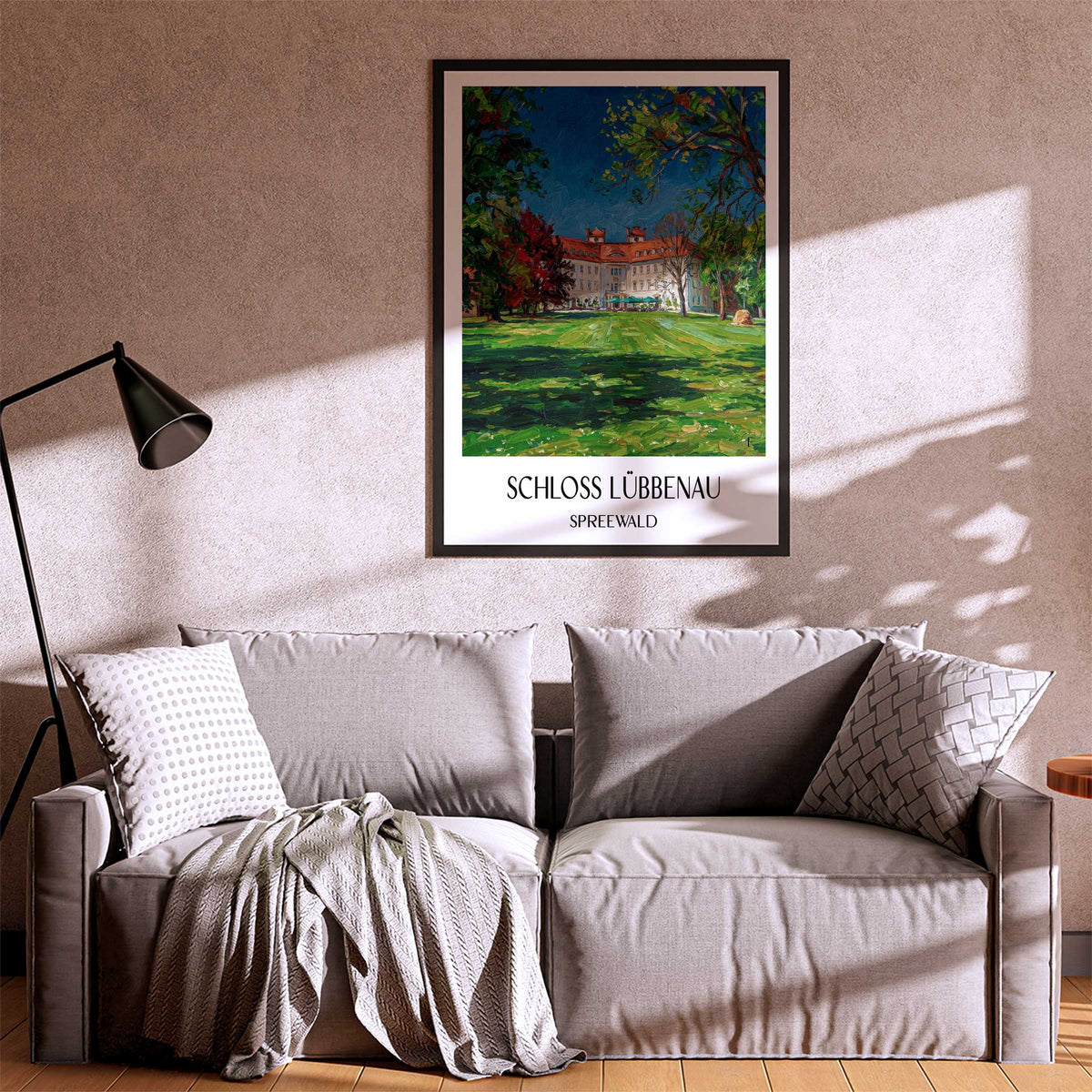 schloss-lübbenau-spreewald-deutschland-poster-oil-painting-oelgemaelde