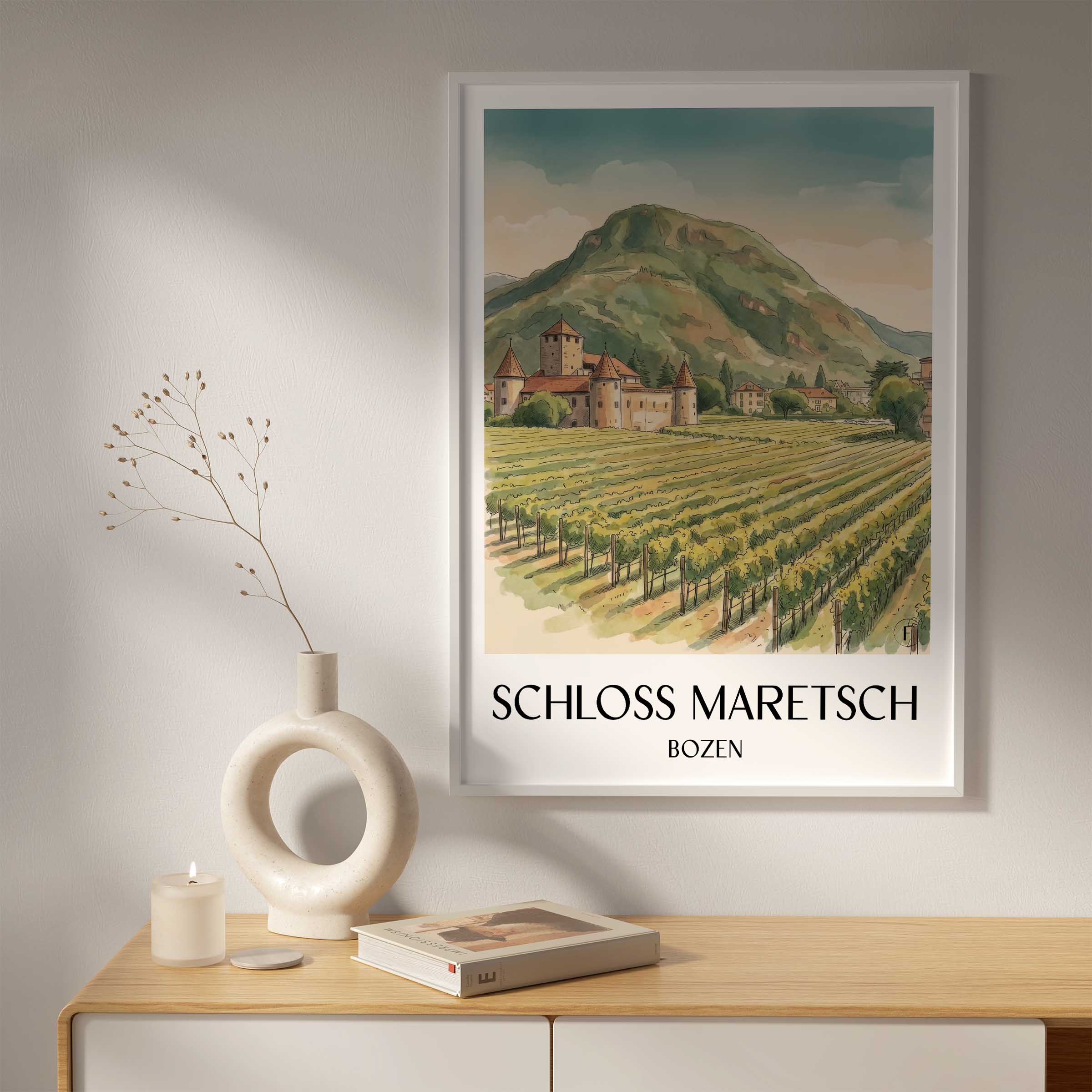 schloss-maretsch-bozen-italien-poster-aquarell