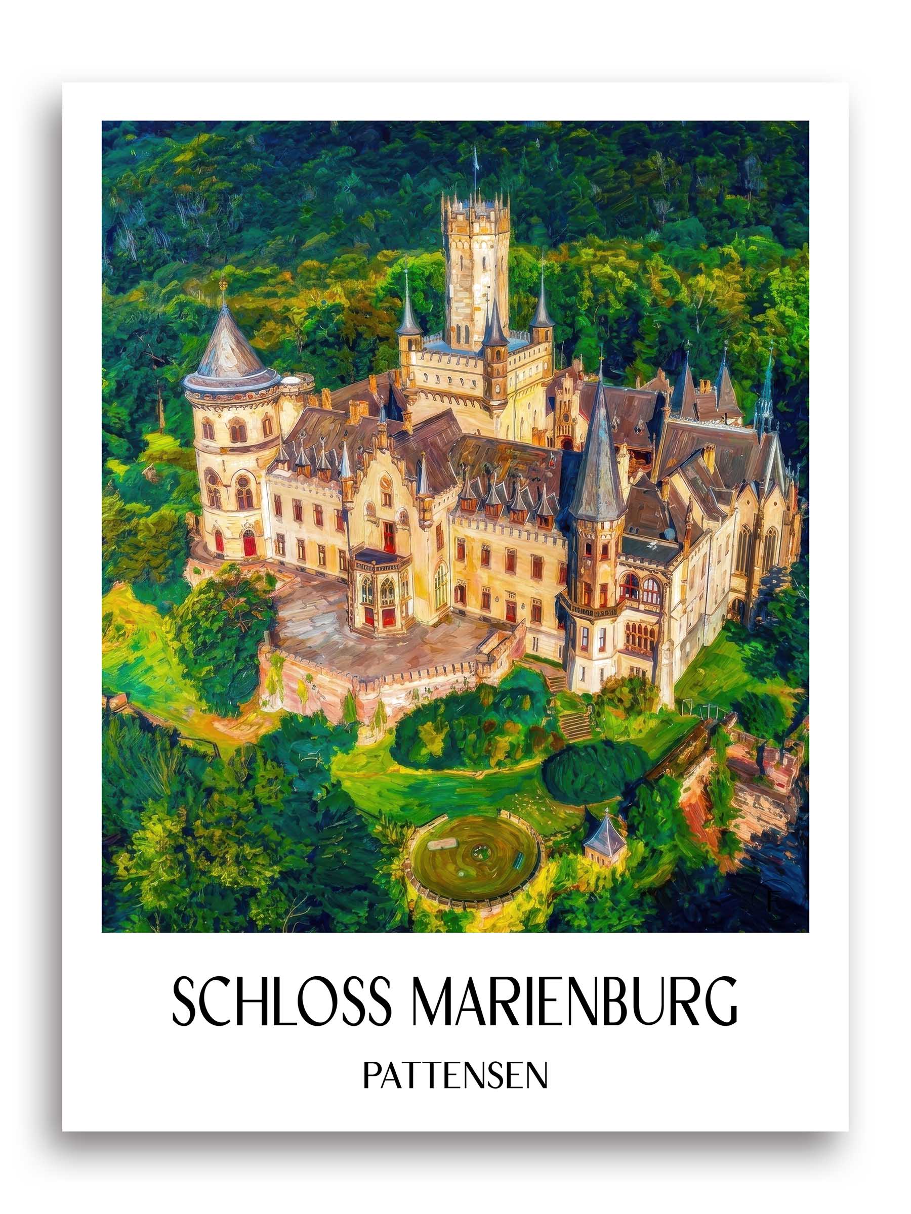 schloss-marienburg-pattensen-deutschland-poster-oil-painting-oelgemaelde