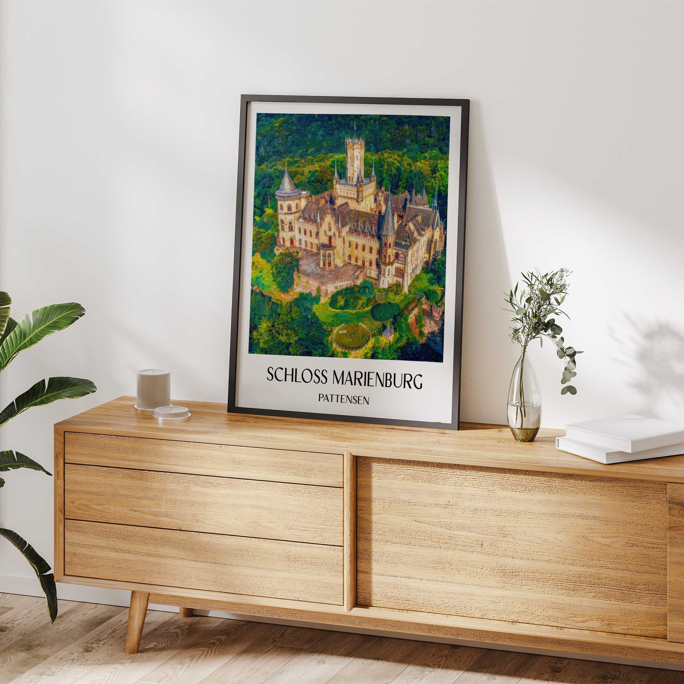 schloss-marienburg-pattensen-deutschland-poster-oil-painting-oelgemaelde