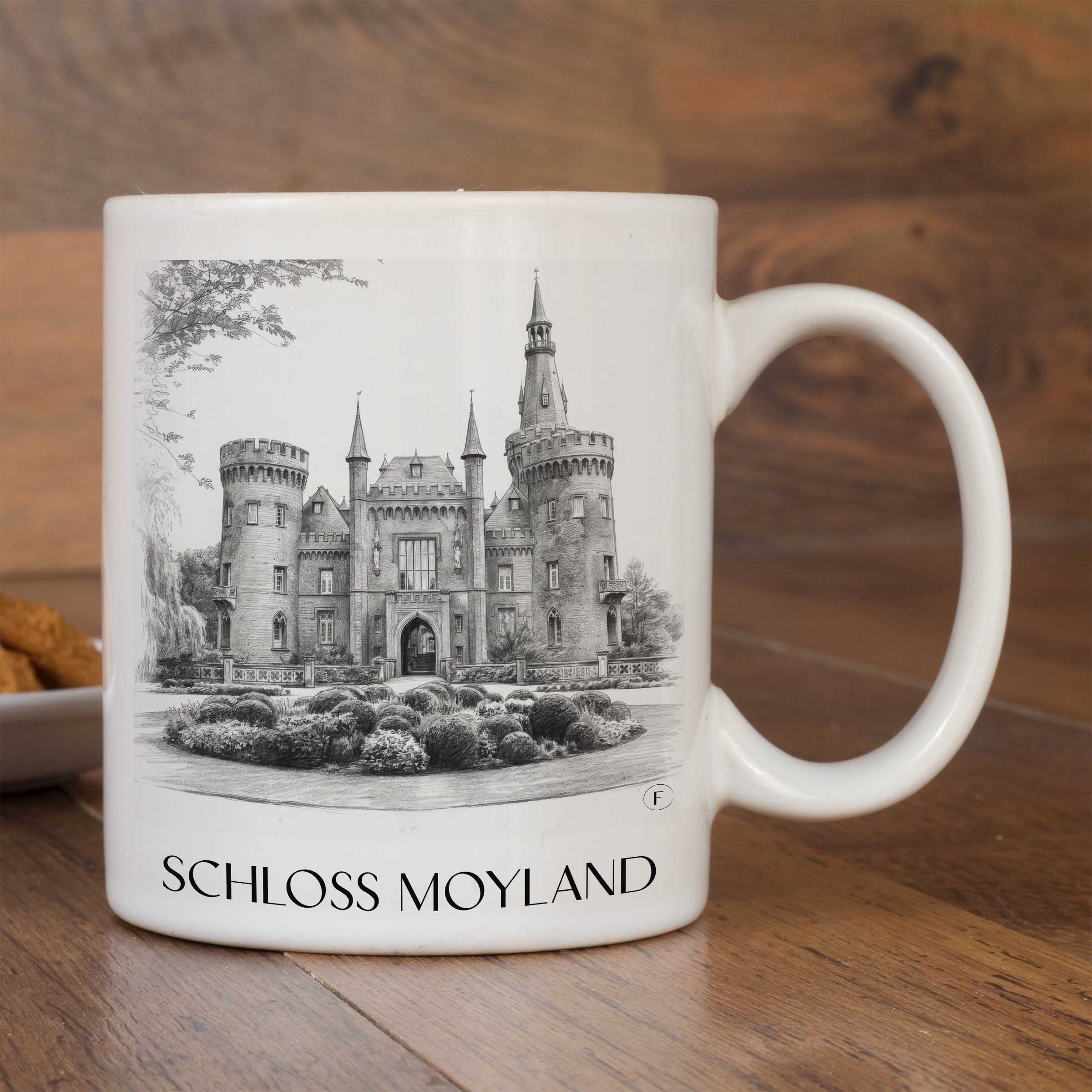 schloss-moyland-niederrhein-deutschland-kaffeebecher-bleistift-zeichnung-drawing
