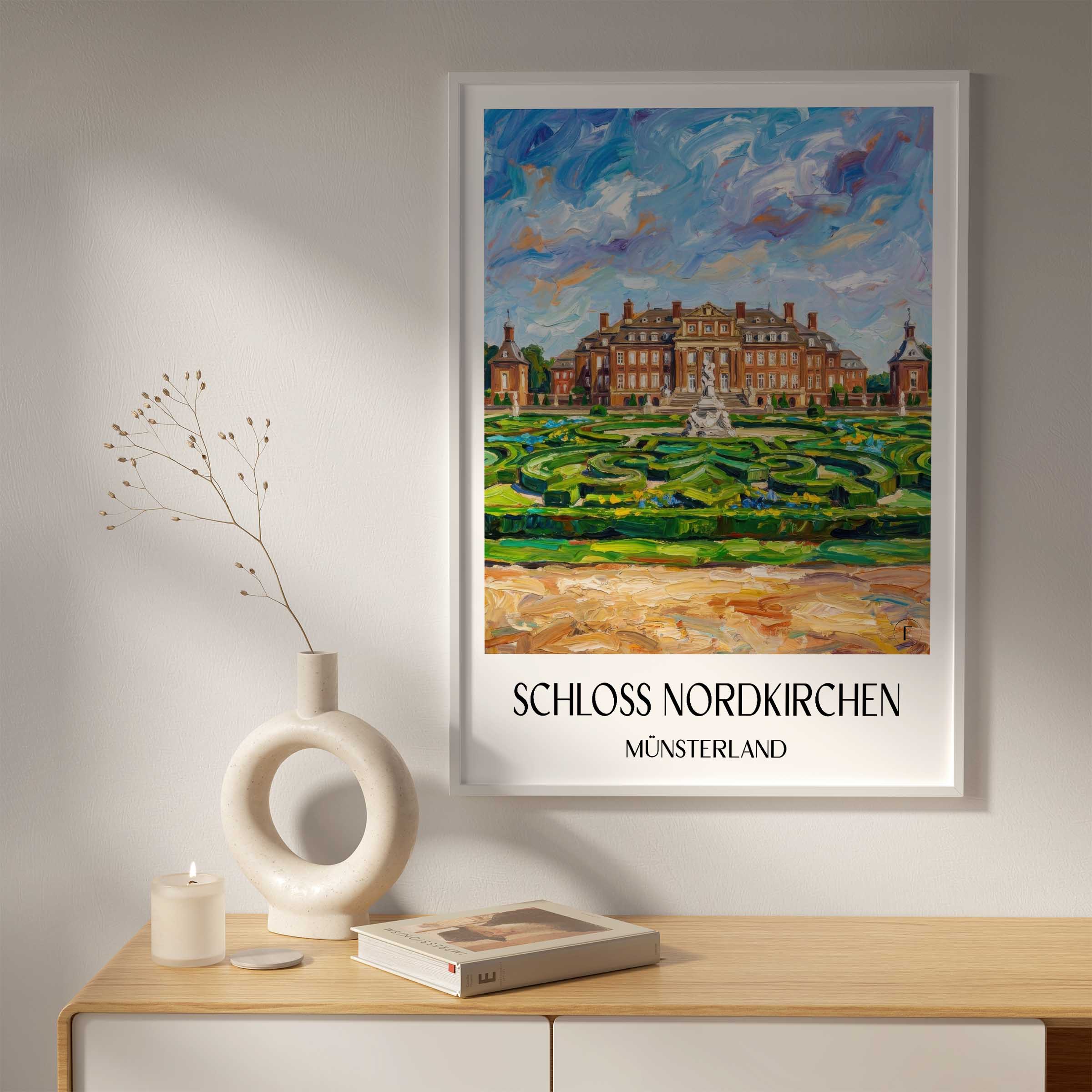 schloss-nordkirchen-münsterland-deutschland-poster-oil-painting-oelgemaelde