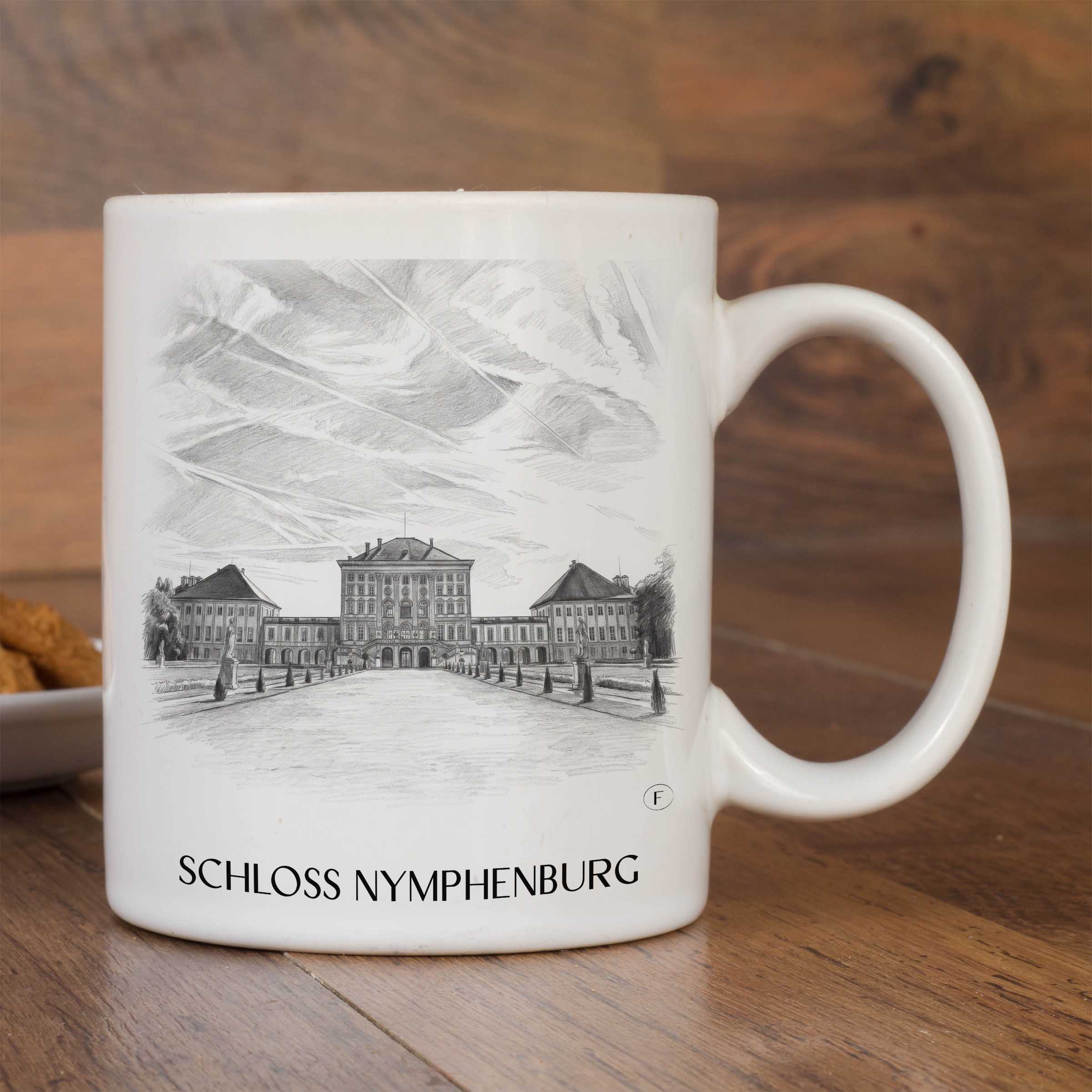 schloss-nymphenburg-münchen-deutschland-kaffeebecher-bleistift-zeichnung-drawing