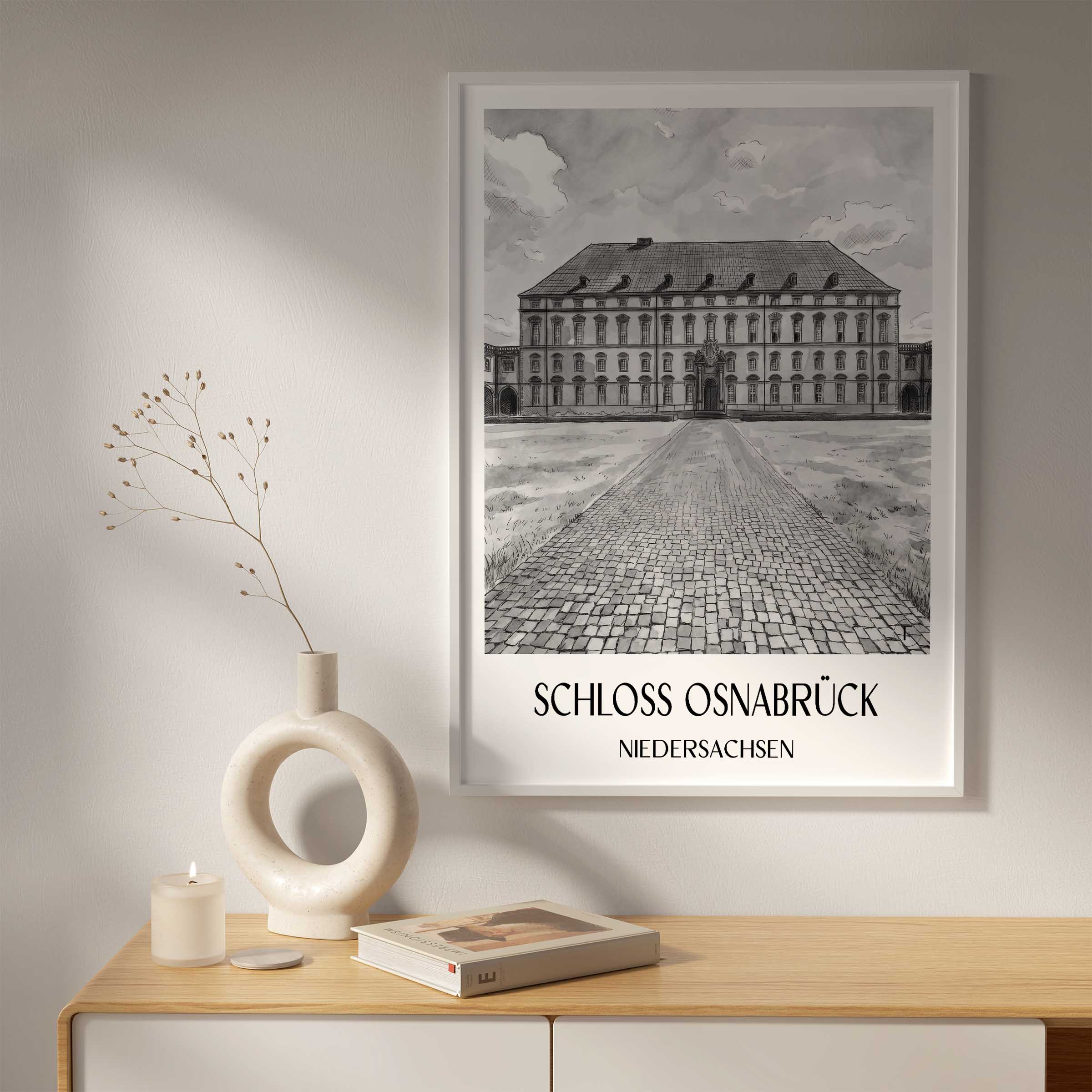 schloss-osnabrück-niedersachsen-deutschland-poster-aquarell-schwarz-weiss