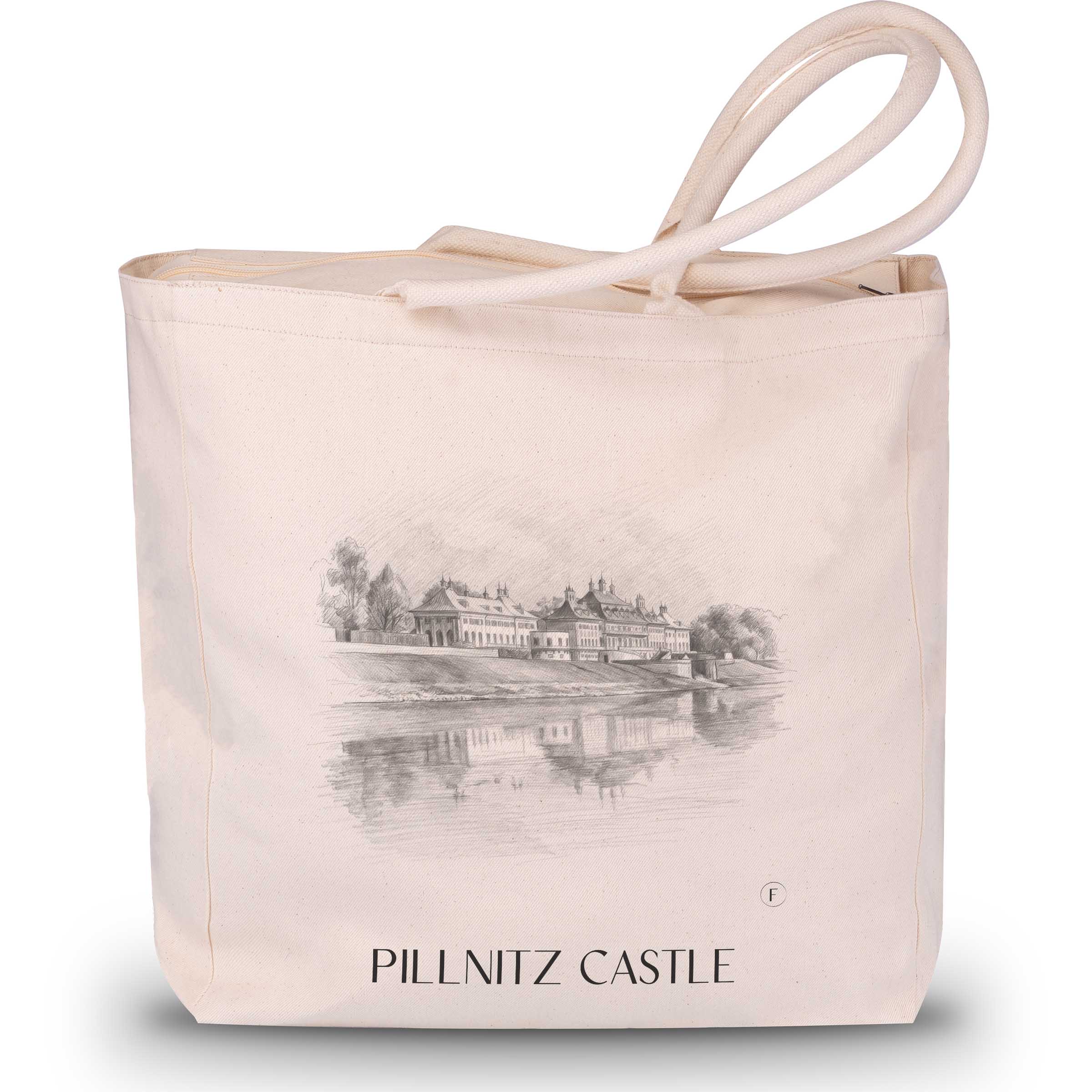 Schloss Pilnitz Shopping Tasche - Dresden - Deutschland Tote Bag - Einkaufstasche im Zeichnung Stil
