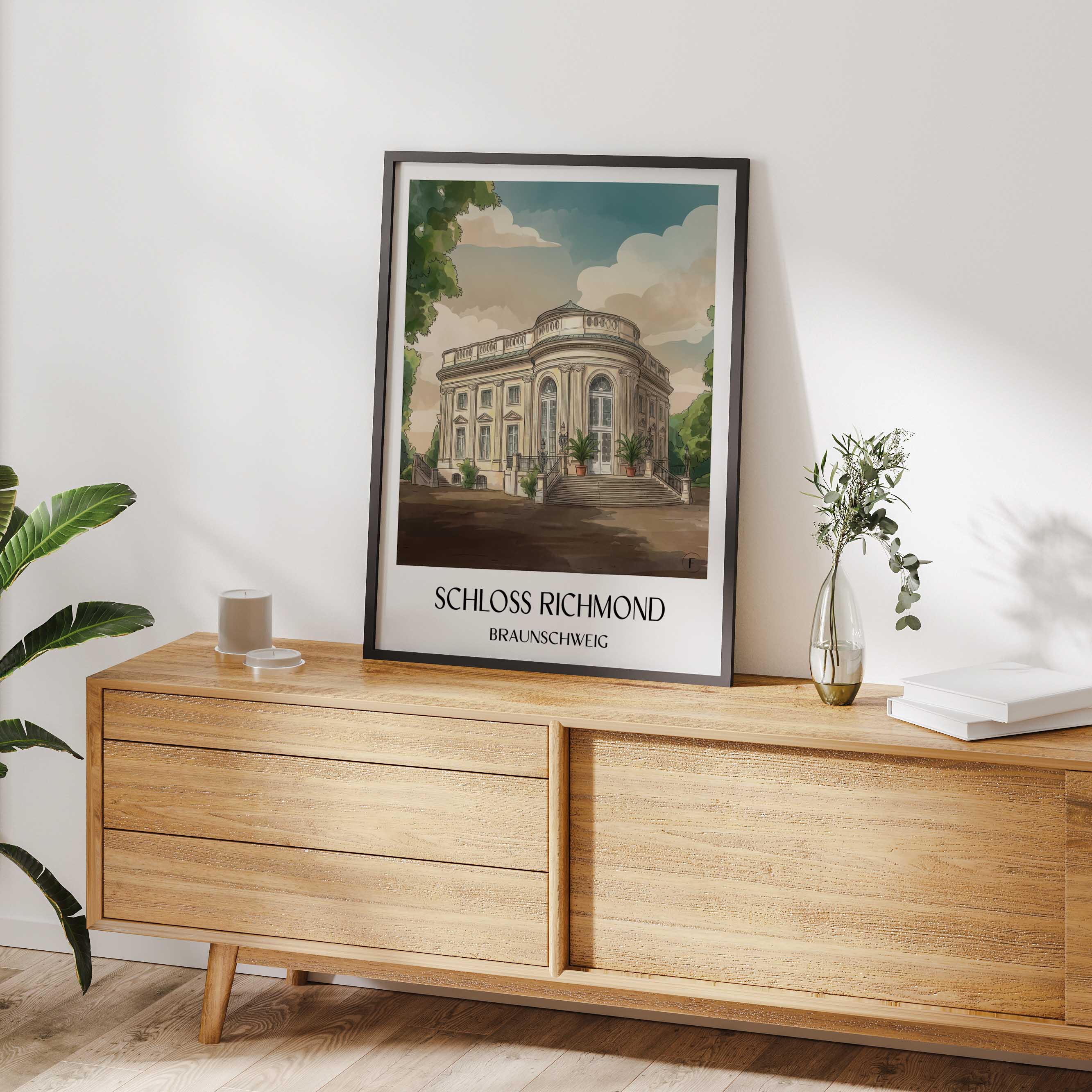 schloss-richmond-braunschweig-deutschland-poster-aquarell