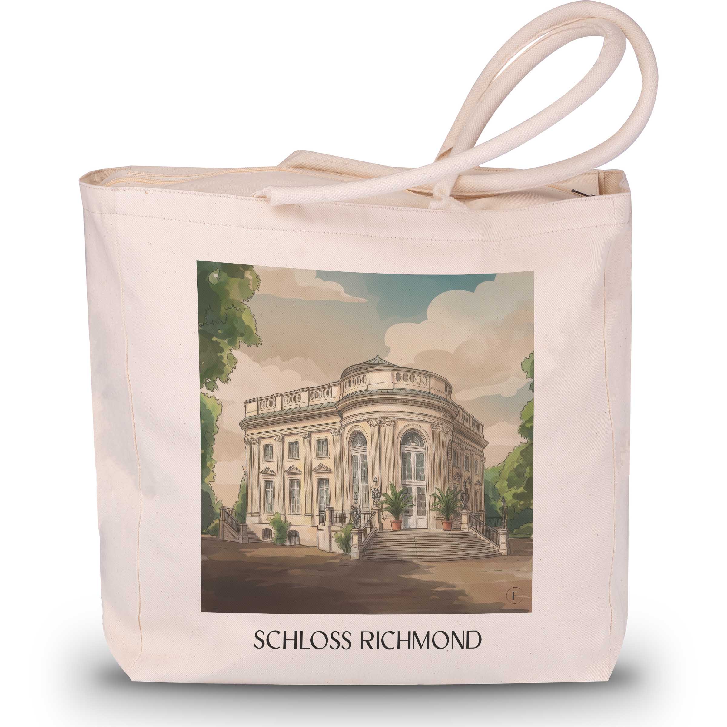 schloss-richmond-braunschweig-deutschland-einkaufstasche-aquarell