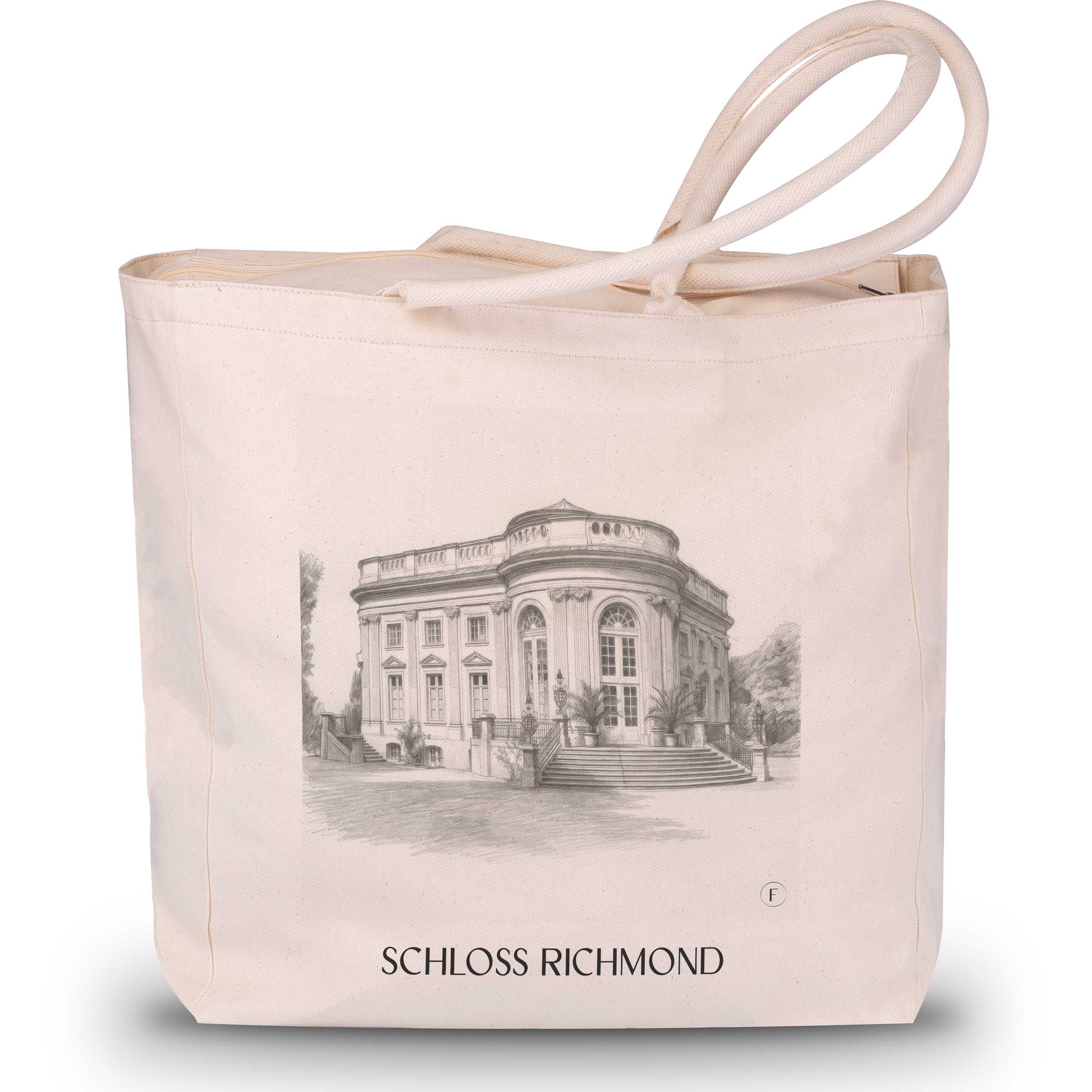 schloss-richmond-braunschweig-deutschland-einkaufstasche-bleistift-zeichnung-drawing