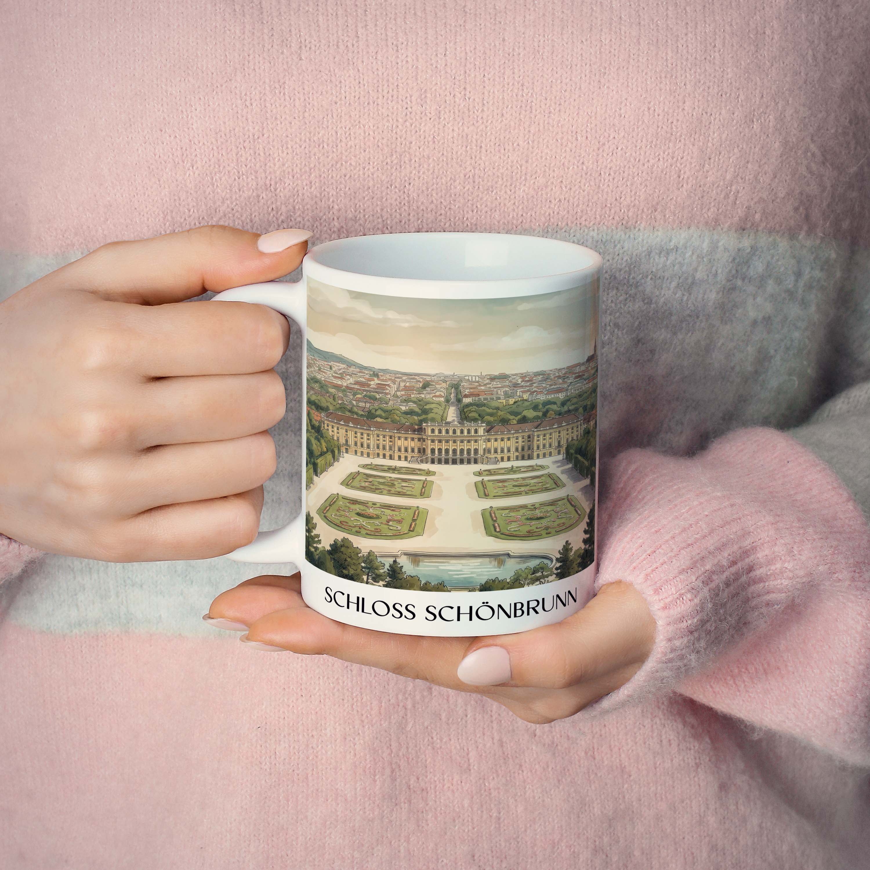 schloss-schönbrunn-wien-österreich-kaffeebecher-aquarell