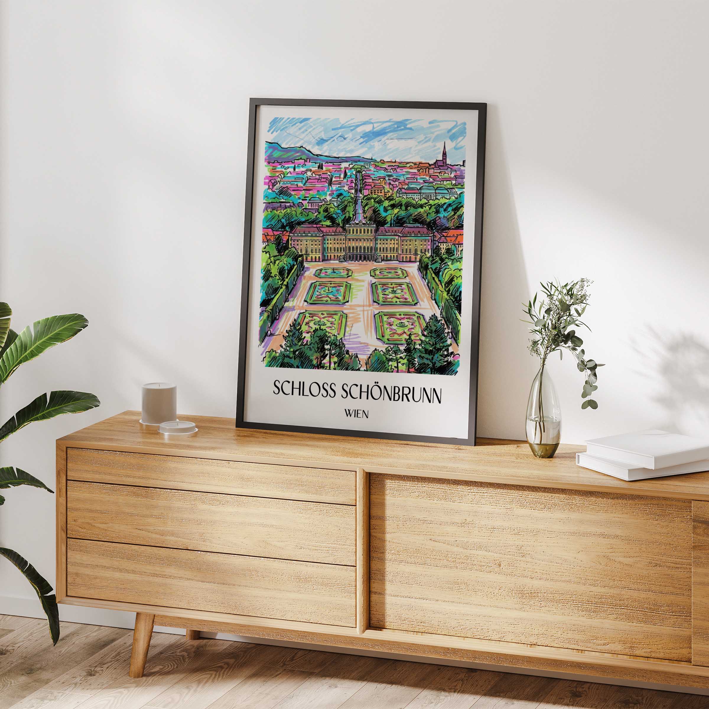 schloss-schönbrunn-wien-österreich-poster-graffiti