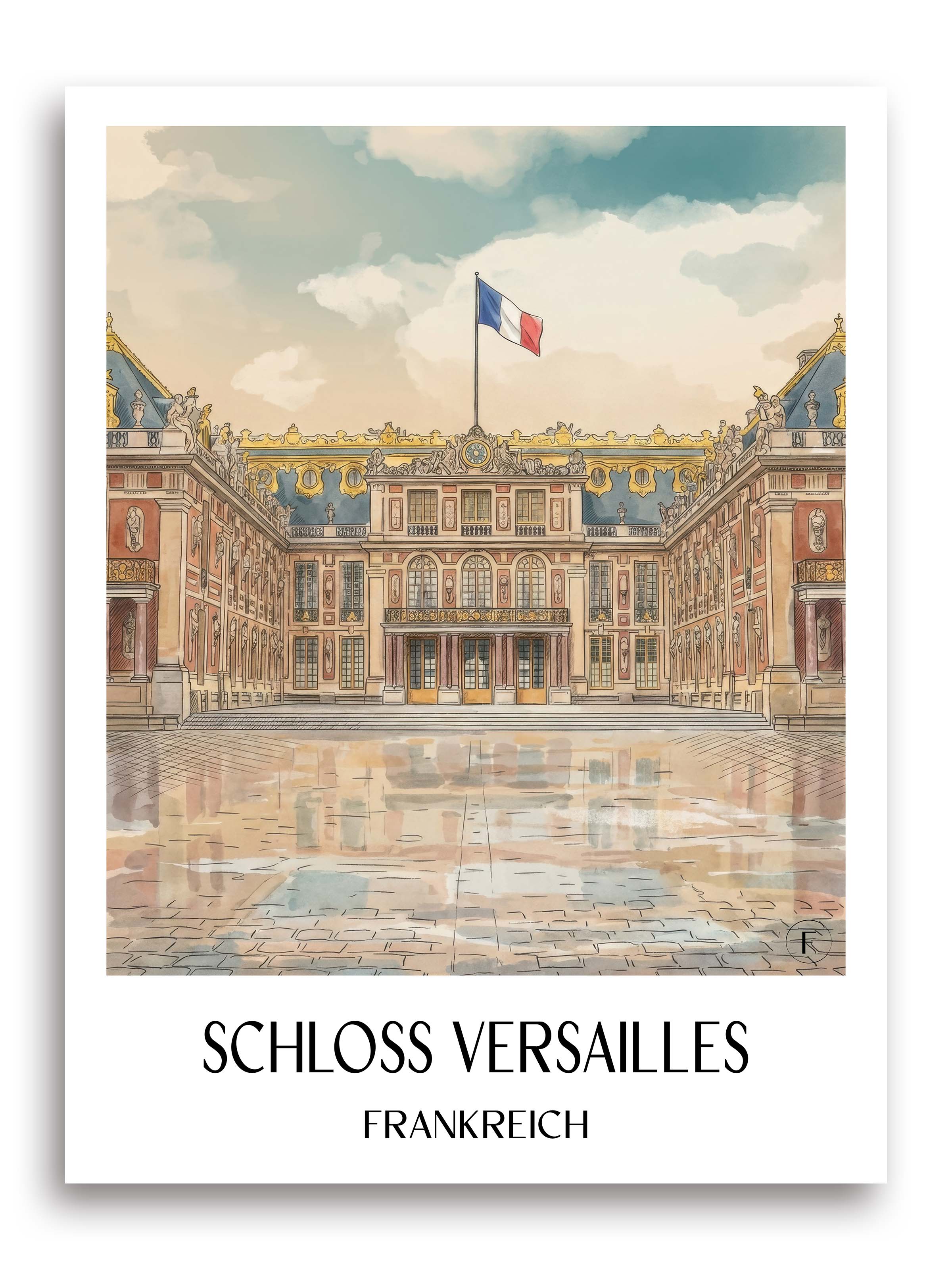 schloss-versailles-frankreich-frankreich-poster-aquarell