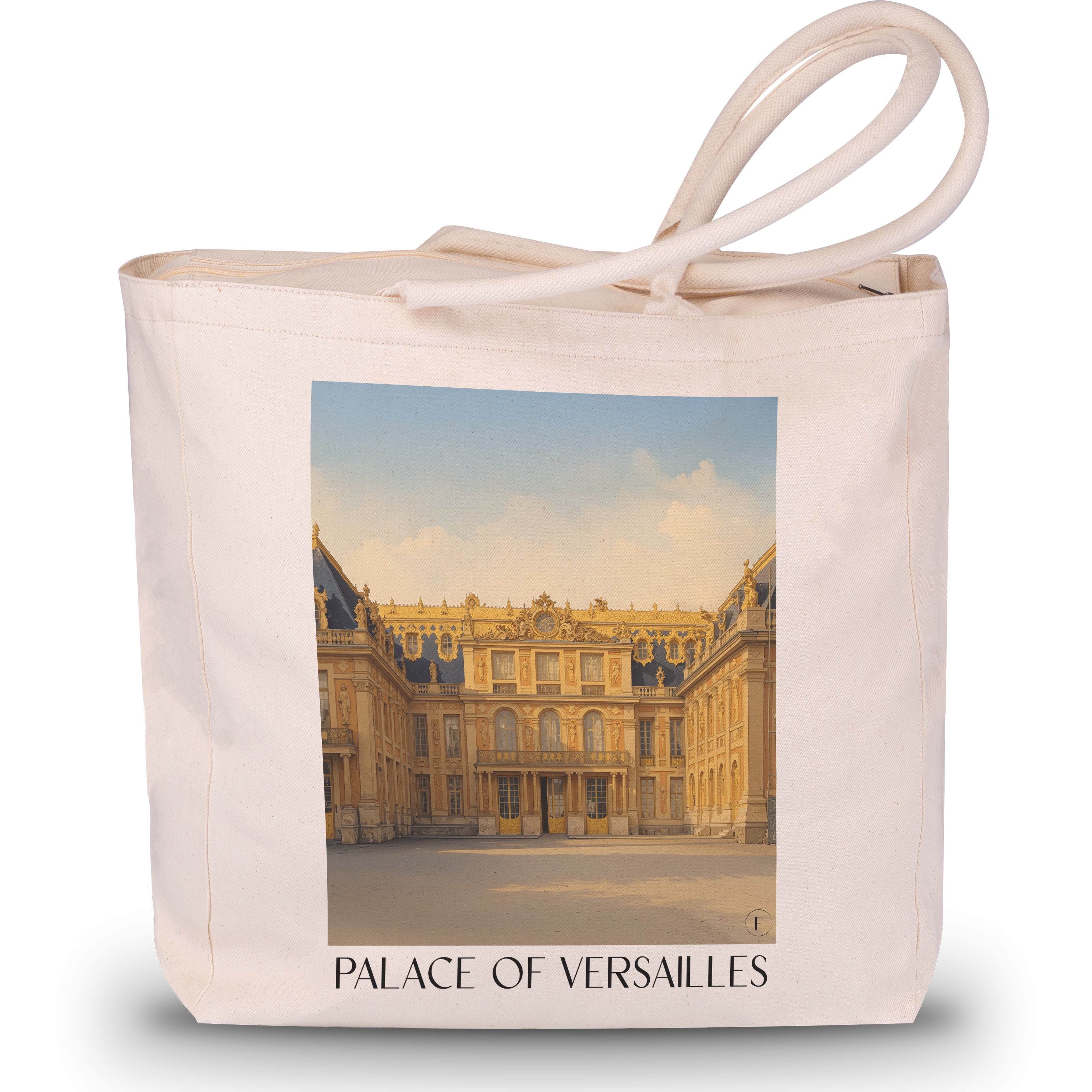 Schloss Versailles Shopping Tasche - Frankreich - Frankreich Tote Bag - Einkaufstasche im Aquarell Stil - favplace