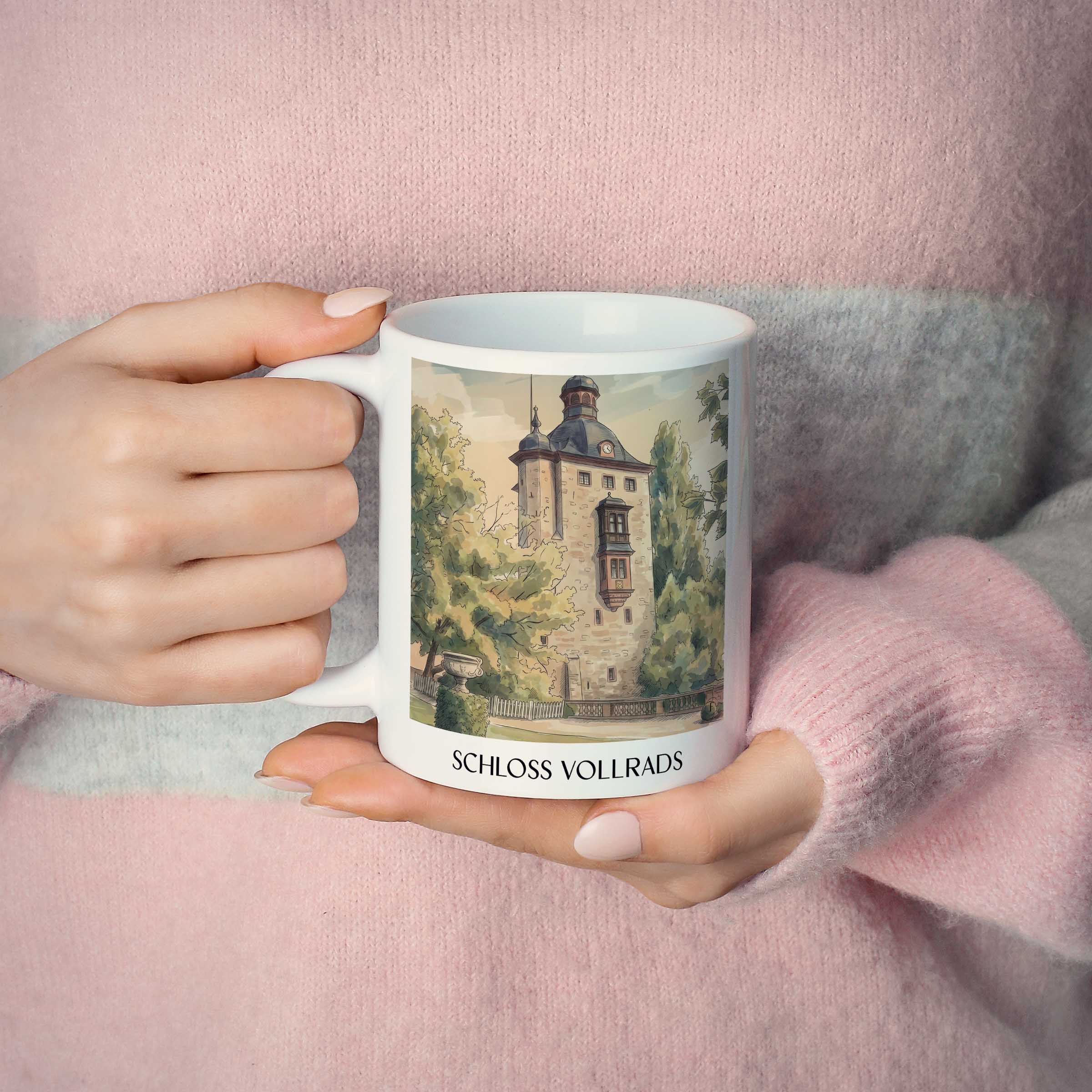schloss-vollrads-rheingau-deutschland-kaffeebecher-aquarell