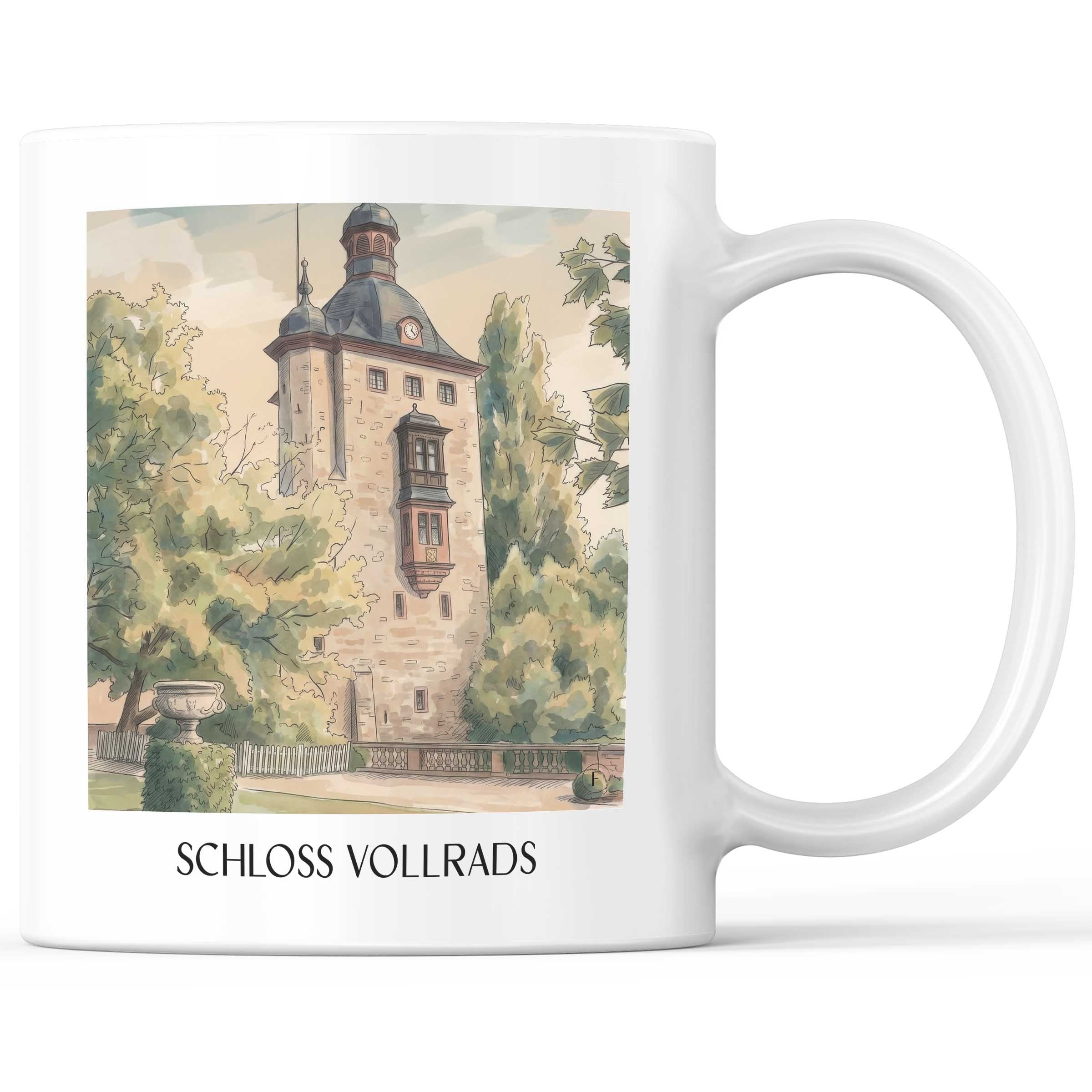schloss-vollrads-rheingau-deutschland-kaffeebecher-aquarell