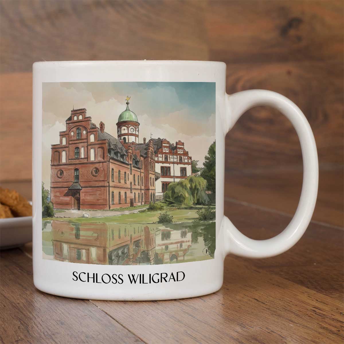 schloss-wiligrad-schwerin-deutschland-kaffeebecher-aquarell